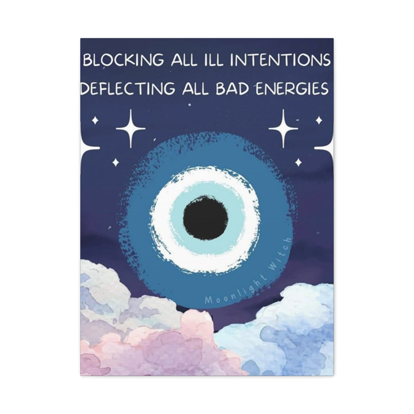 Blocking All Bad Vibes Poster Wall Art & Canvas Prints