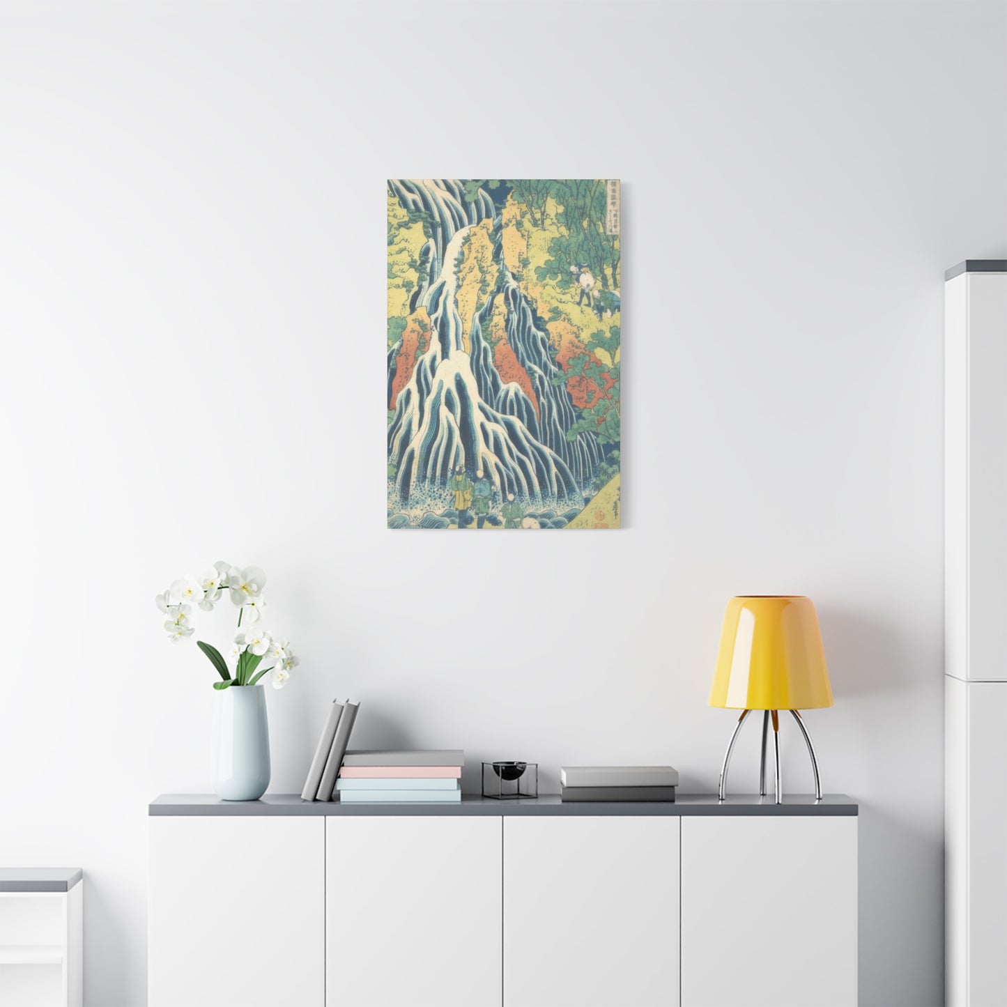 Katsushika Hokusai Kirifuri Waterfall At Mount Kurokami In Shimotsuke Province Wall Art & Canvas Prints