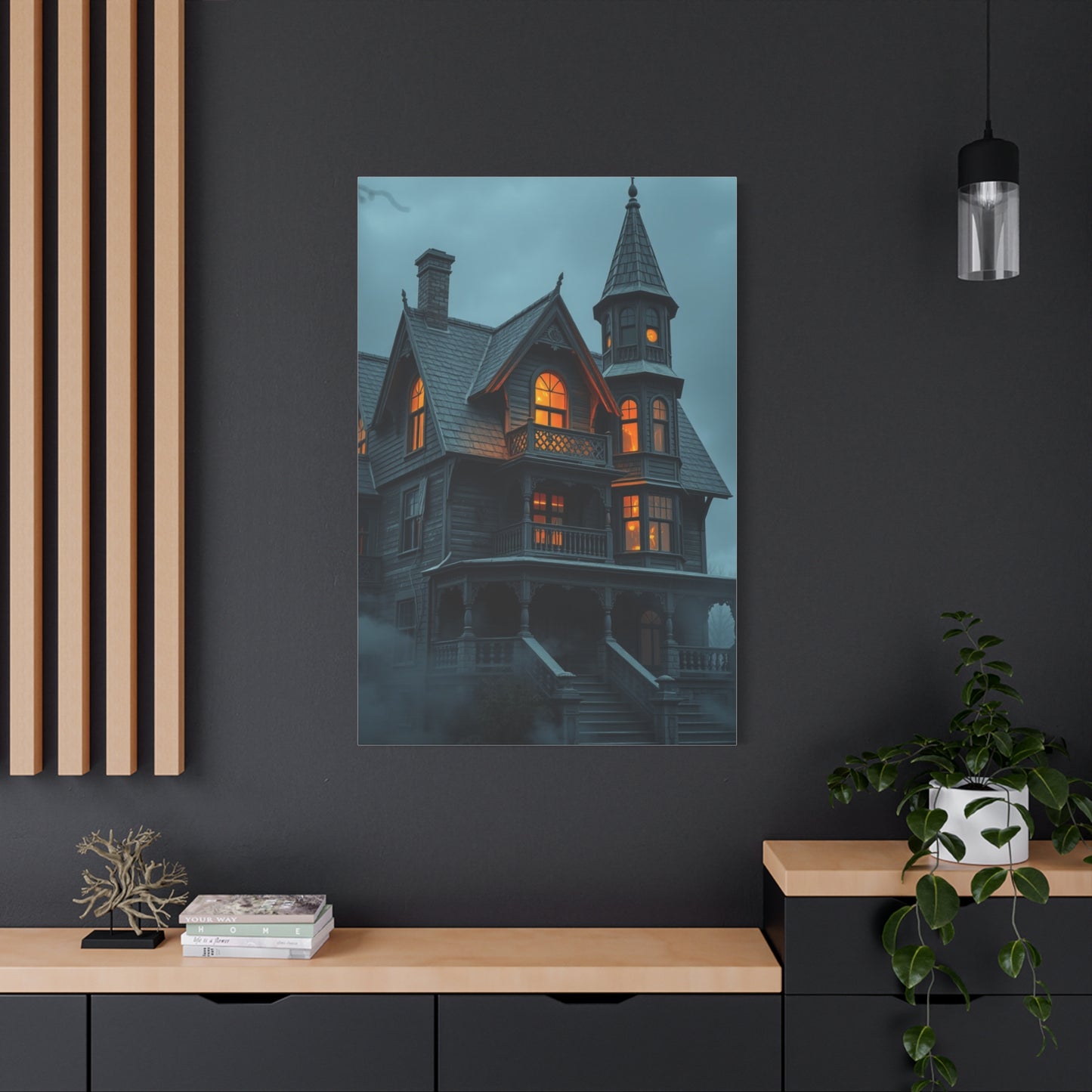 Supreme Haunted House Art Beautiful Collection Wall Art & Canvas Print