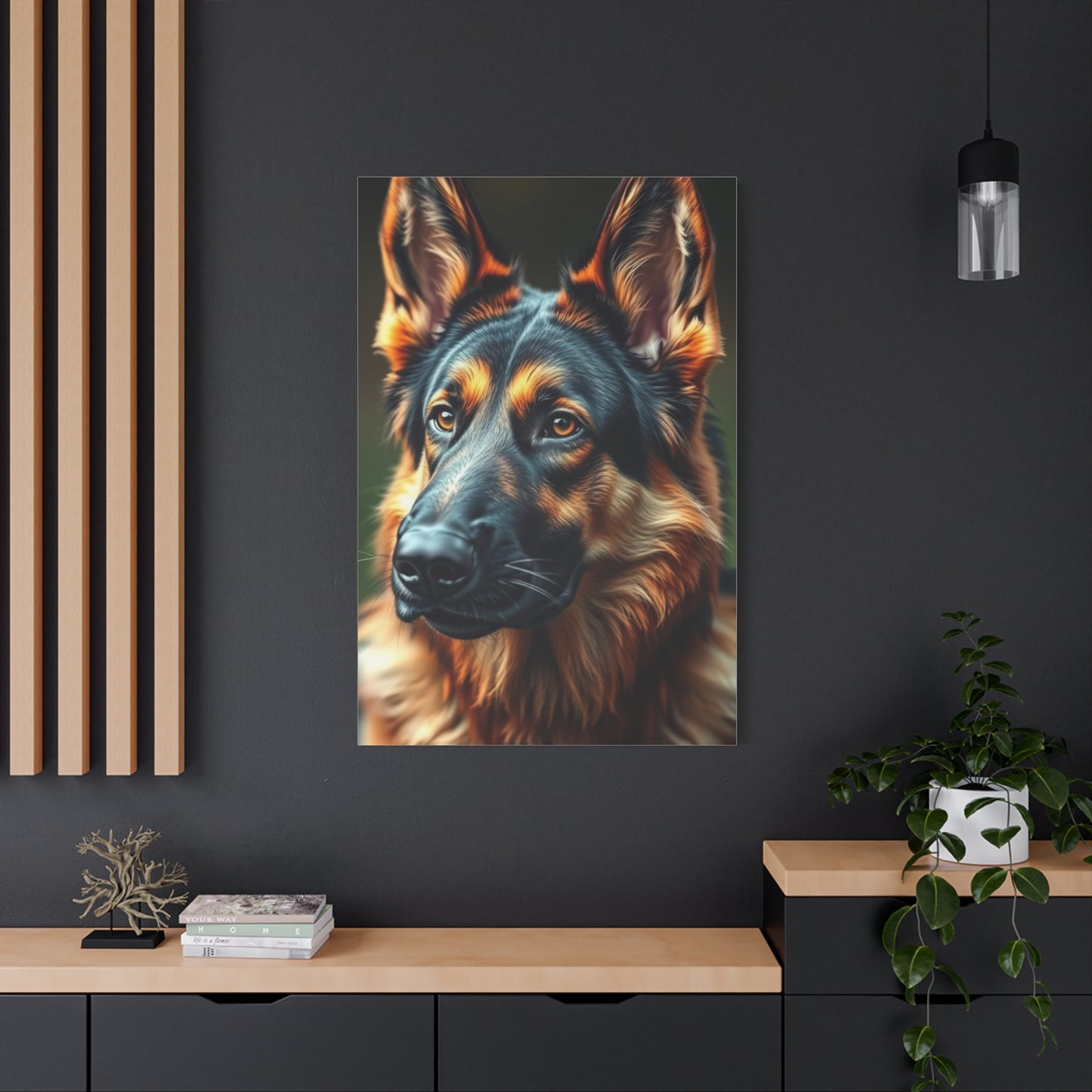 Vision German Shepherd Art Art Wall Art & Canvas Print
