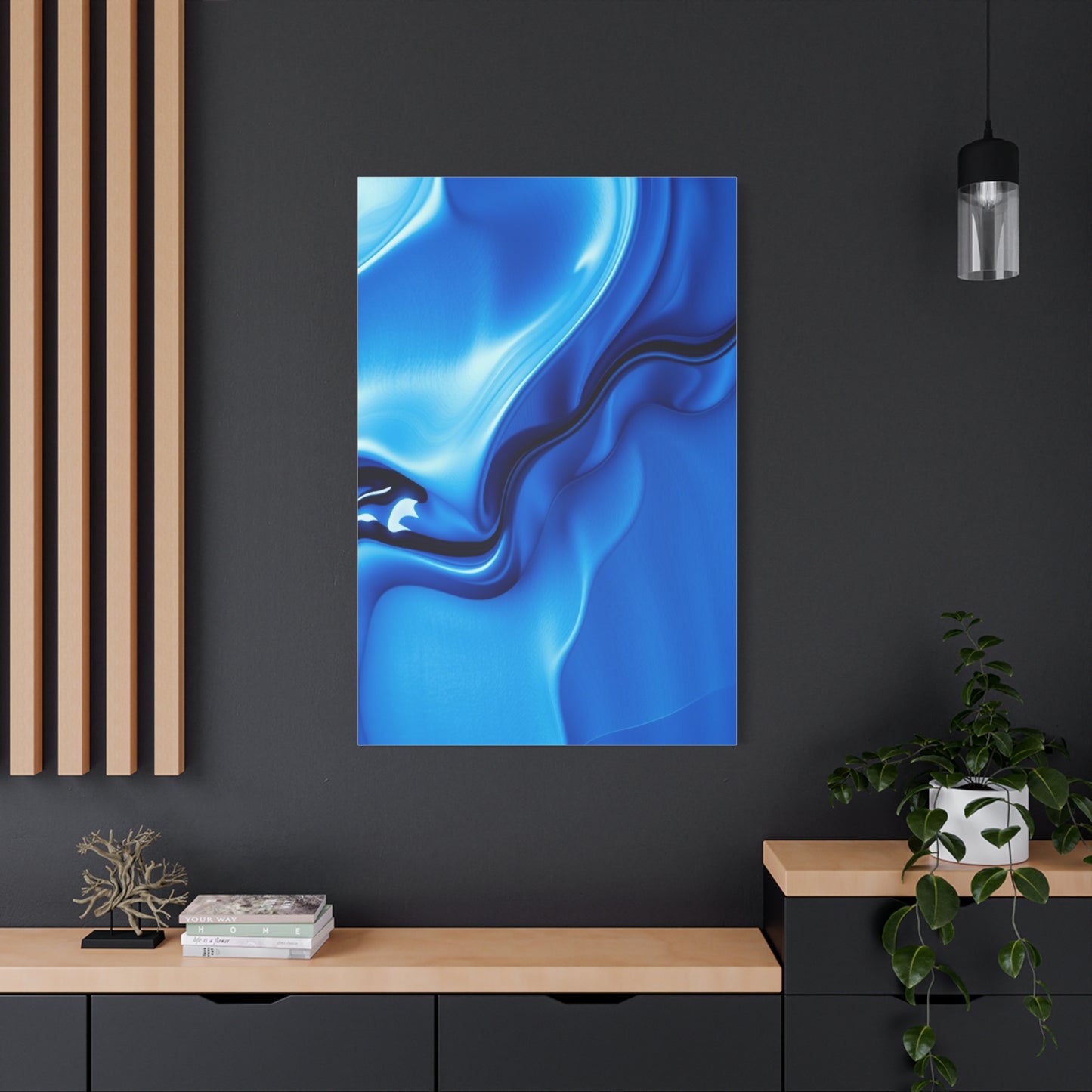 Blue Abstract Art Supreme Gallery Wall Art & Canvas Print