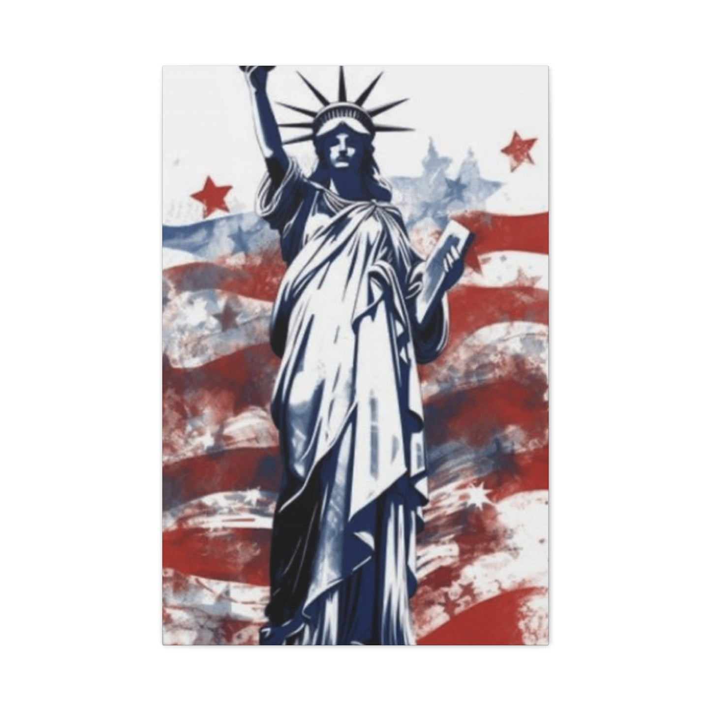 Statue of Liberty and American Flag Wall Art & Canvas Prints