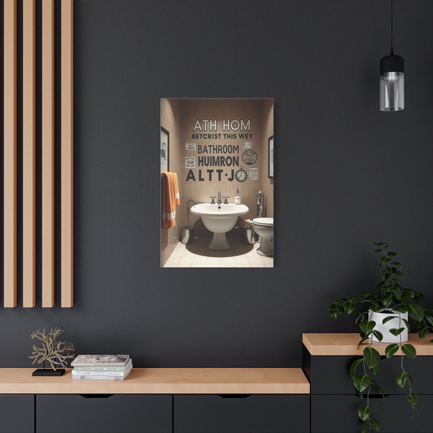 Supreme Bathroom Humor Art Collection Wall Art & Canvas Print