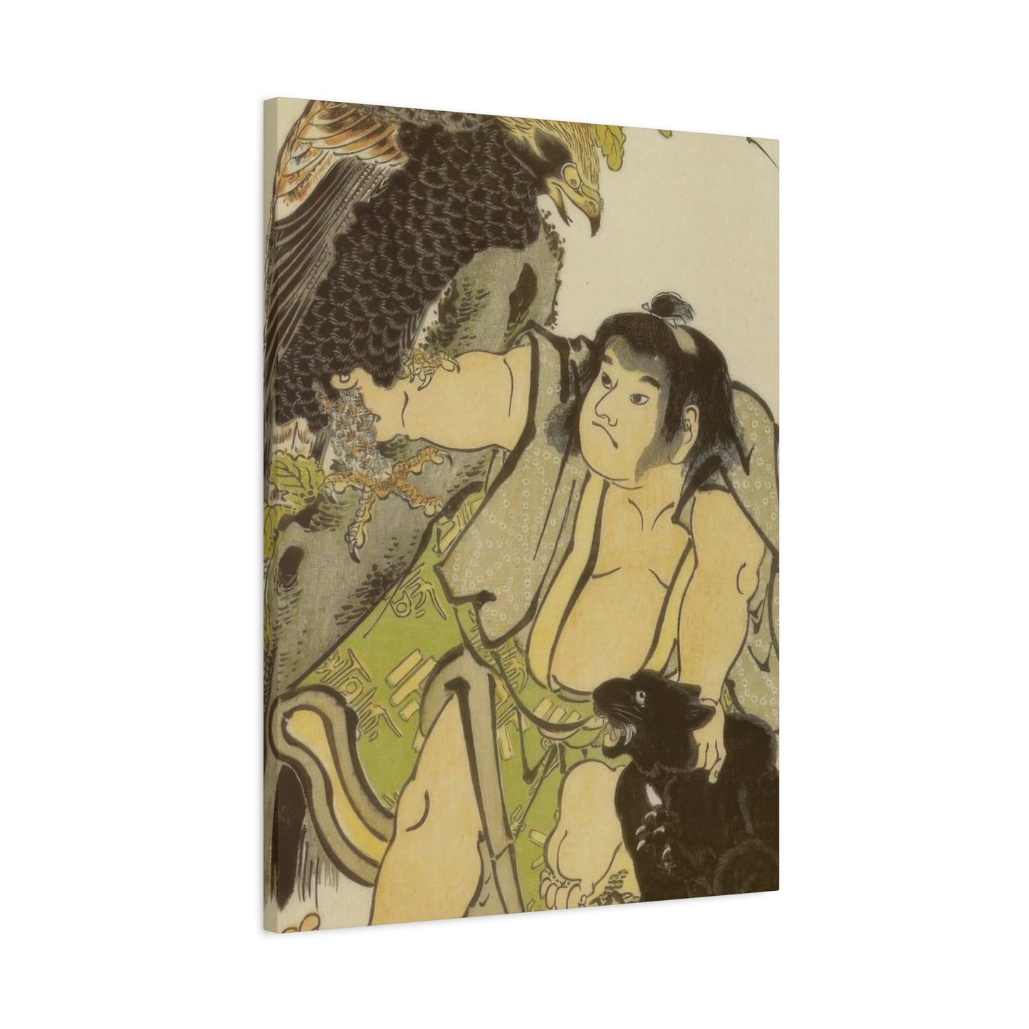 Katsushika Hokusai Kintaro And The Wild Animals Wall Art & Canvas Prints