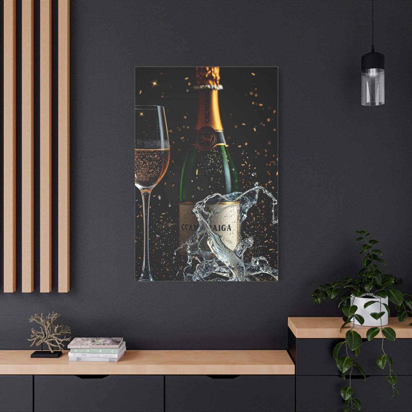 Champagne Art Supreme Canvas Wall Art & Canvas Print