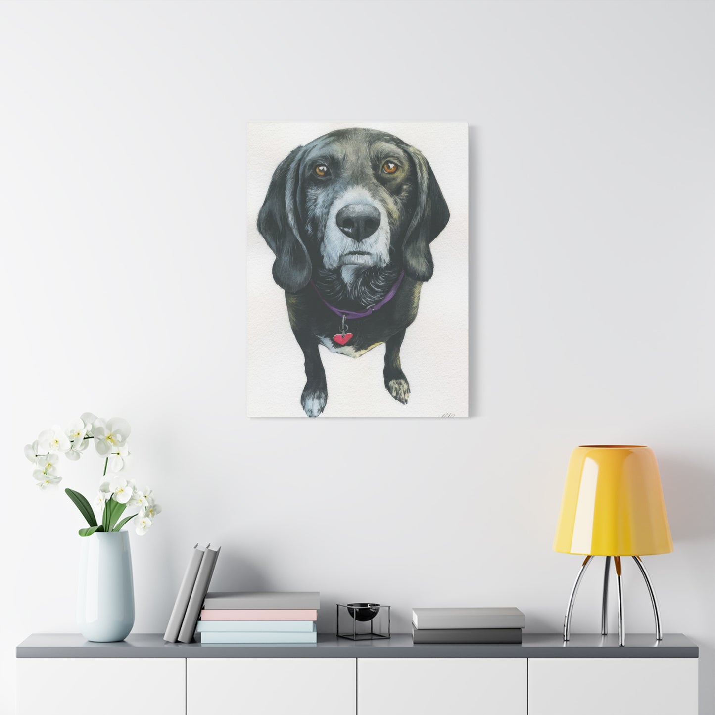 Grace Pop Black Dog Wall Art & Canvas Prints