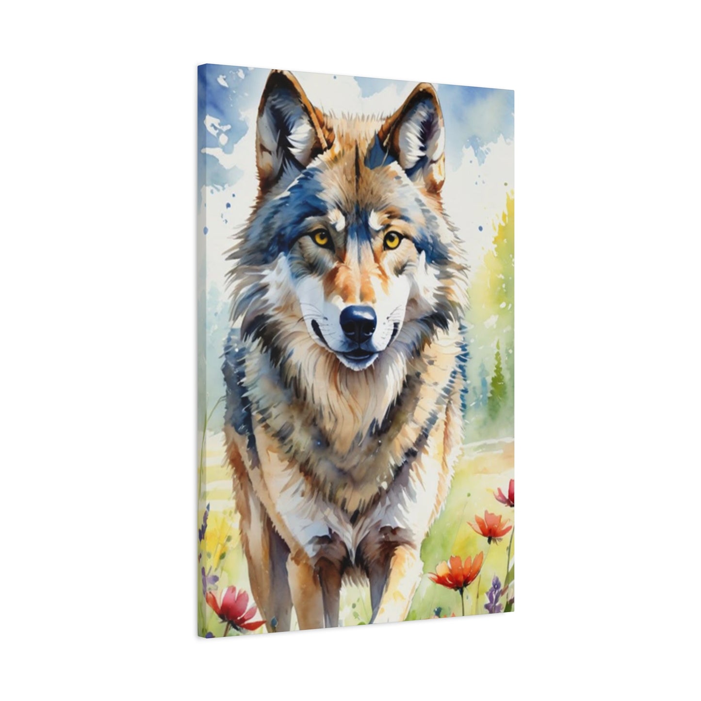 Wild Wolf Painting Wall Art & Canvas Prints