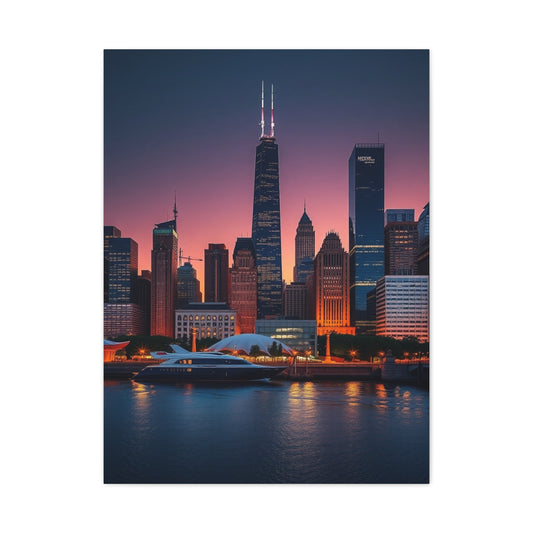 Elite Chicago Skylines Art Vision Wall Art & Canvas Print
