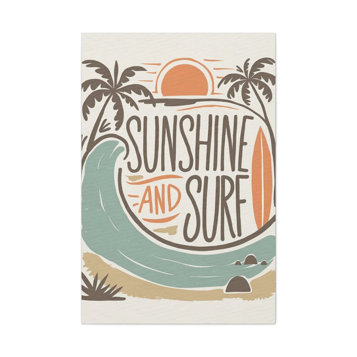 Sunshine And Surf Painting Wall Art & Canvas Prints
