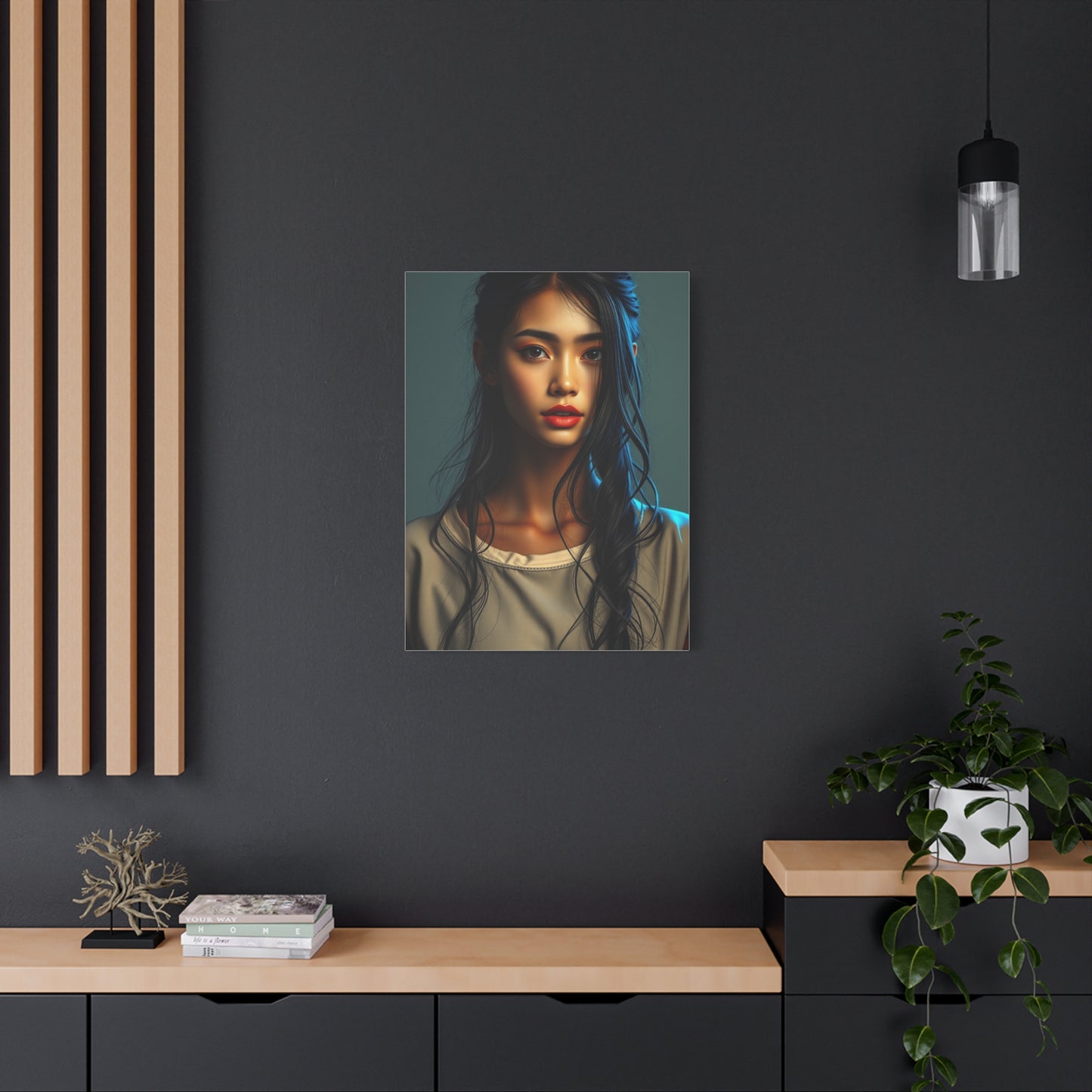 Whimsical Lady Masterpiece Wall Art & Canvas Print