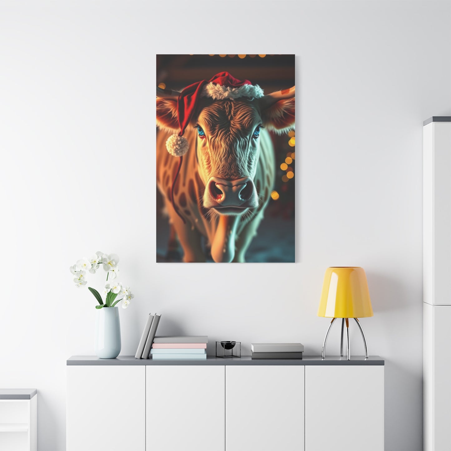 Festive Cattle Reverie Art wall art & canvas print