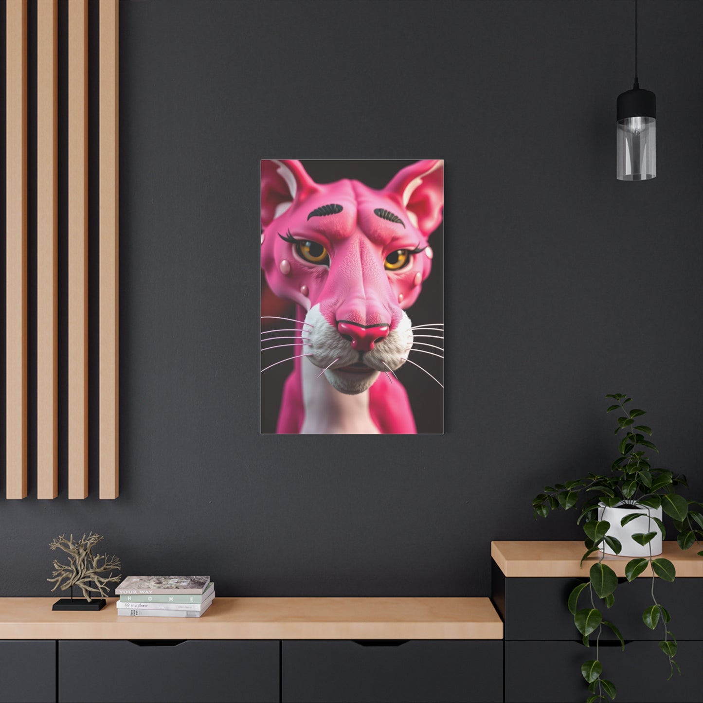 Crimson Panther Prestige Art Wall Art & Canvas Print