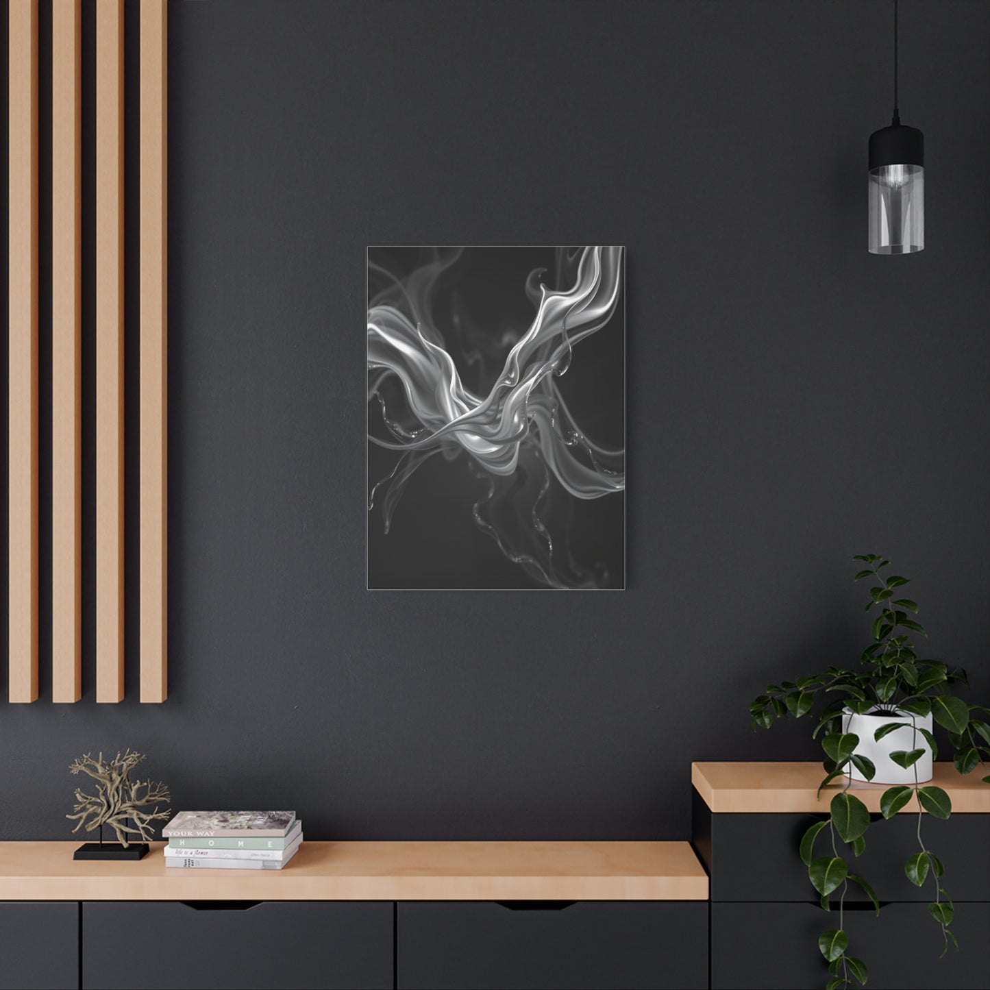 Gray & White Art Canvas Art 9 Wall Art & Canvas Print