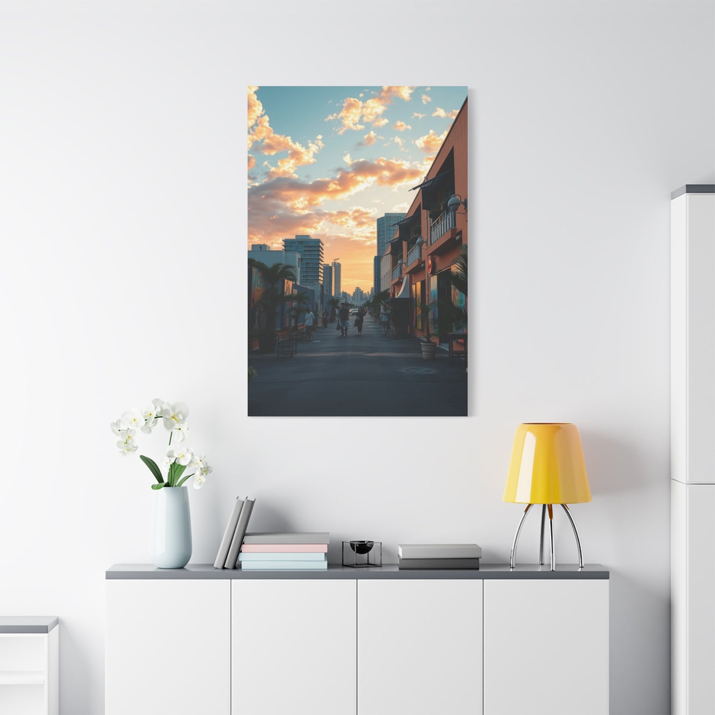 Glamour Miami Sunset Canvas