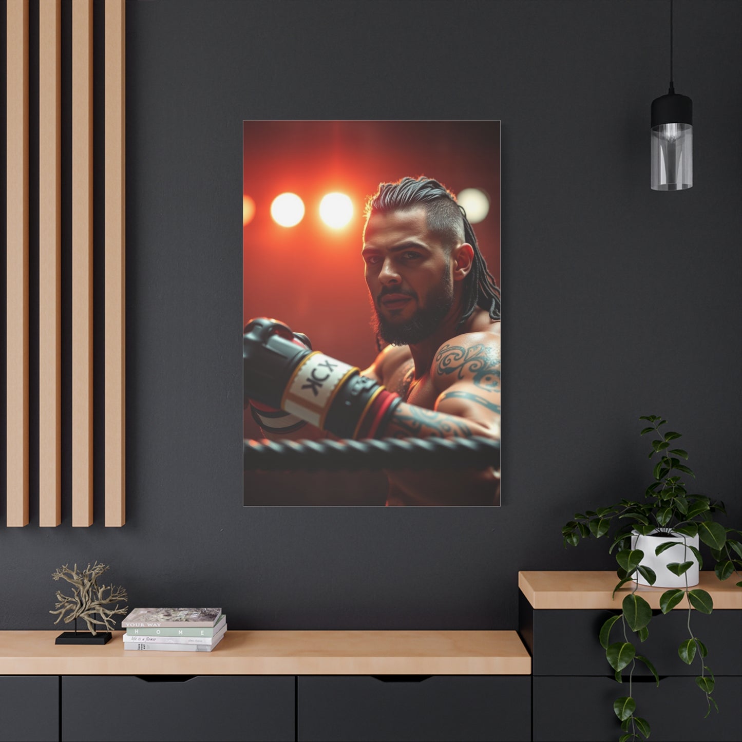 Vision Wrestling Art Art Wall Art & Canvas Print