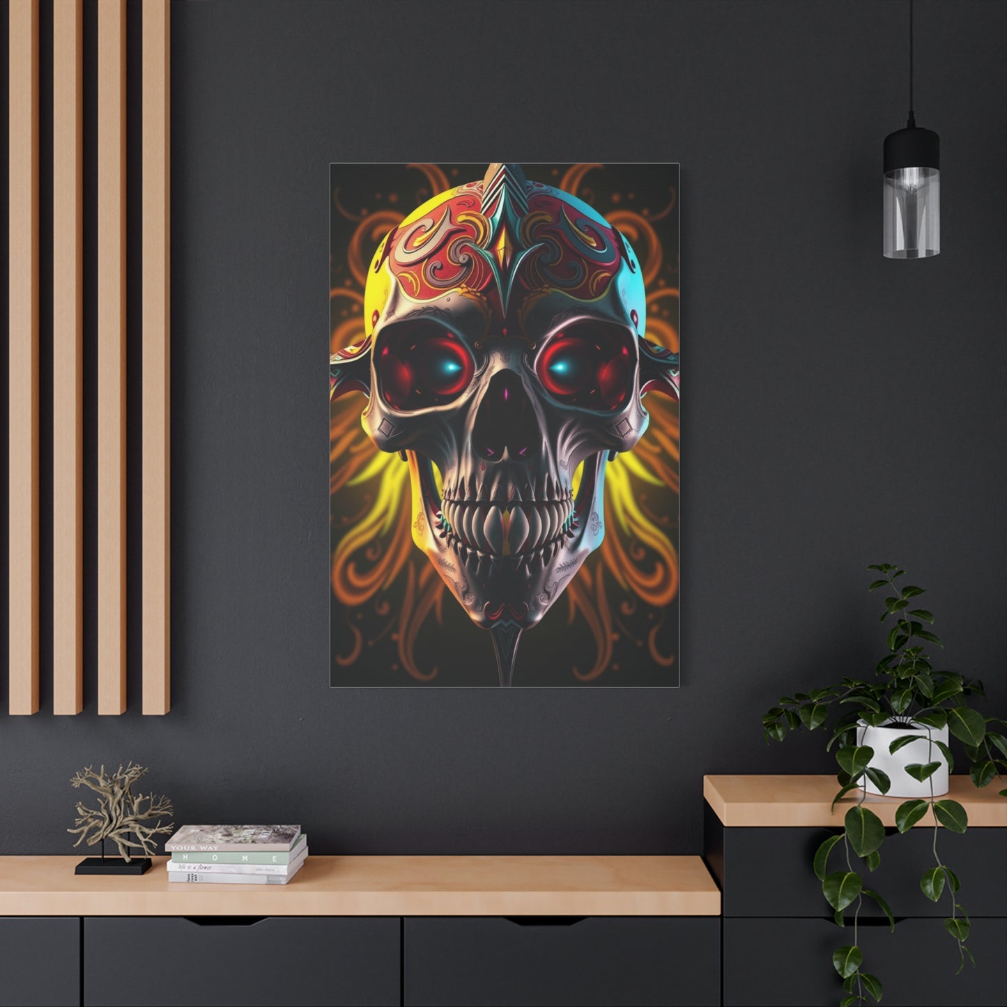 Masterpiece 3D Trippy Skull Art By Ali Gulec Art Vision Wall Art & Canvas Print