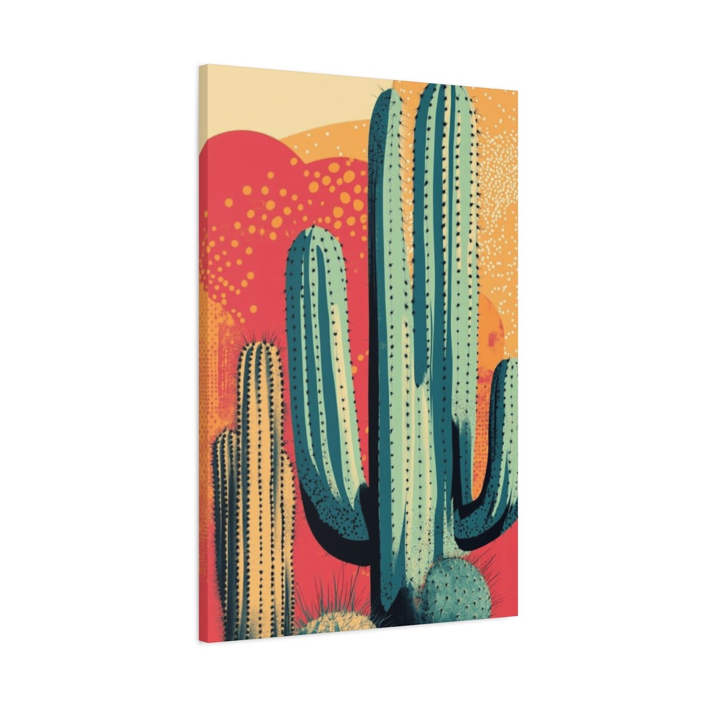 Bright Cactus Painting Wall Art & Canvas Prints