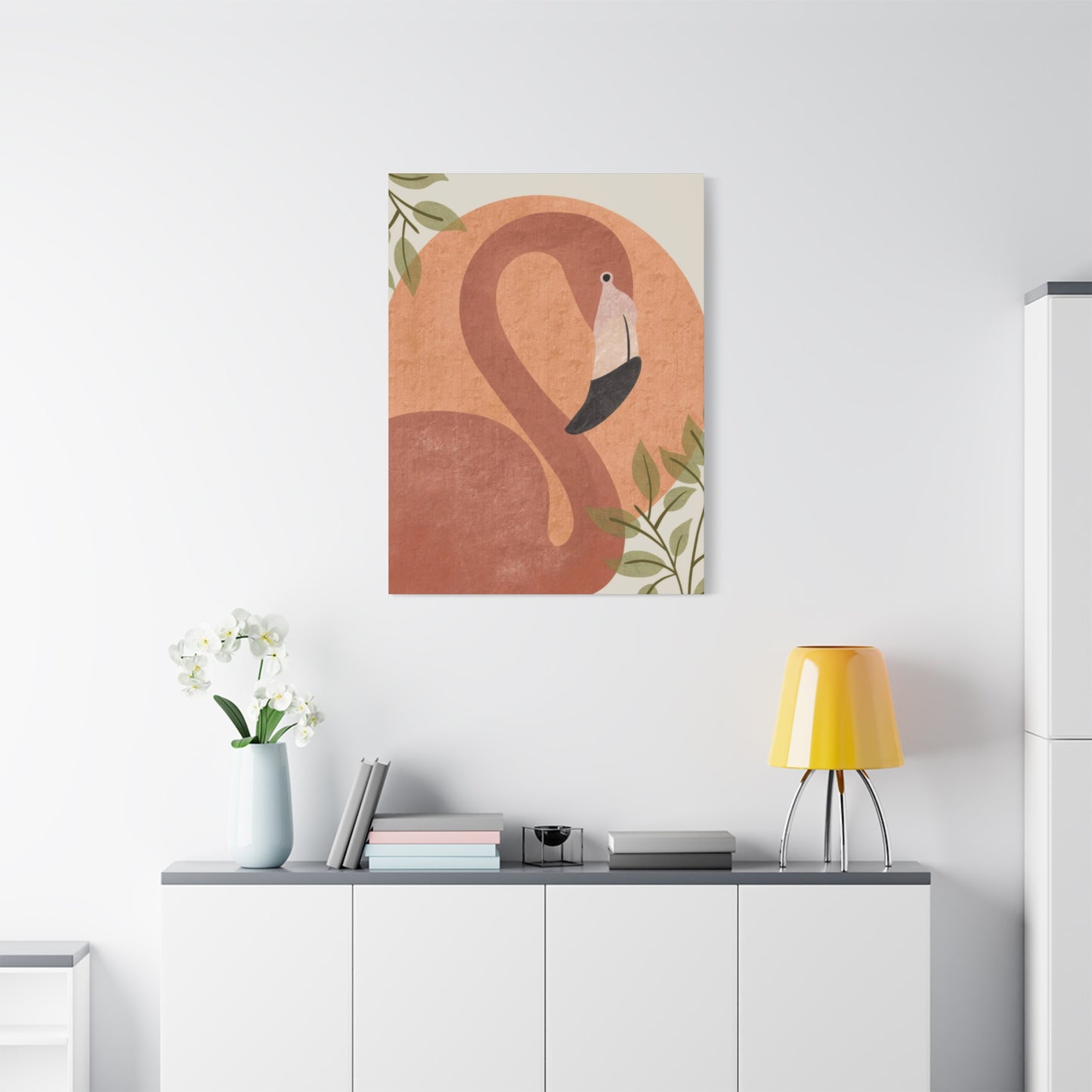 Flamingo Earth Tones Wall Art & Canvas Prints