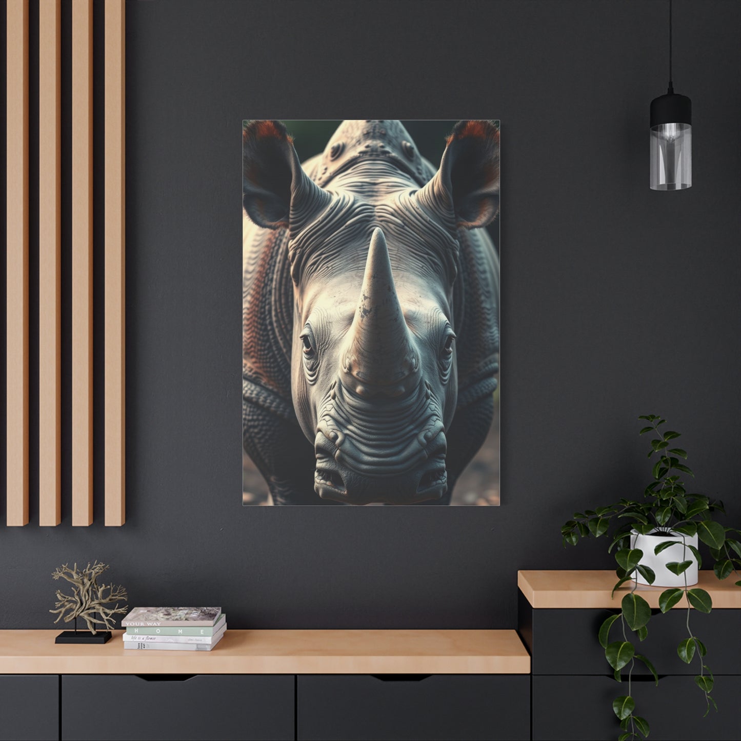 Masterpiece Rhinoceros Art Vision Wall Art & Canvas Print