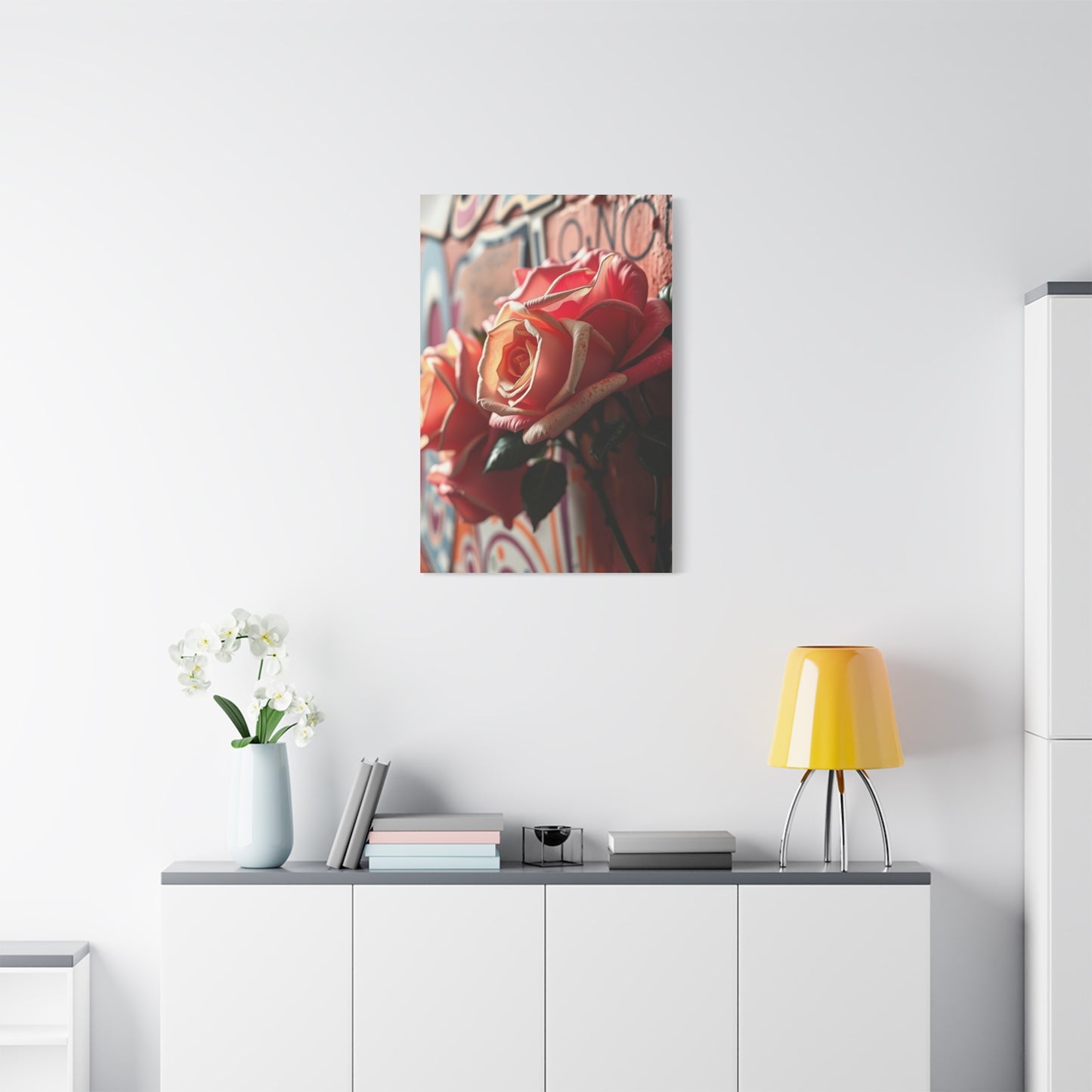 Graffiti Roses Art Premium Canvas 20 Wall Art & Canvas Print