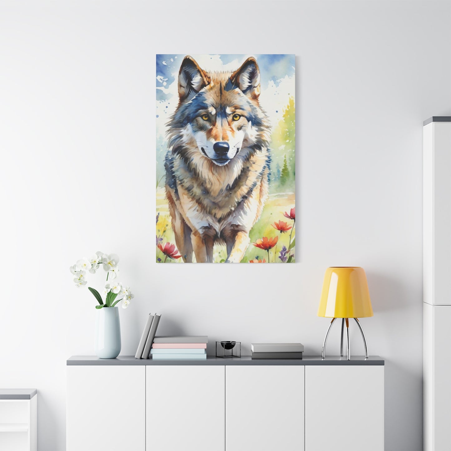 Wild Wolf Painting Wall Art & Canvas Prints