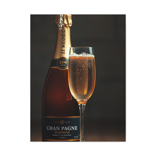 Champagne Art Refined Canvas Wall Art & Canvas Print