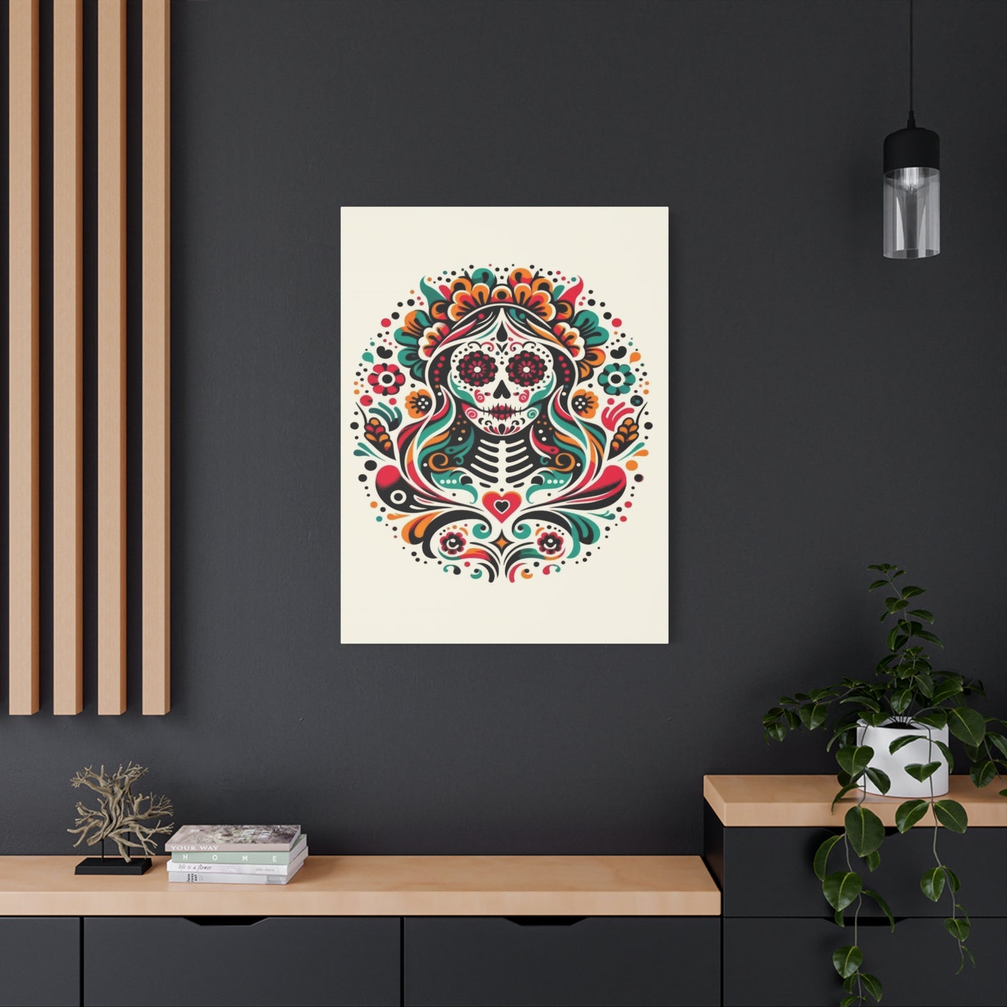Calavera Kaleidoscope Wall Art & Canvas Prints