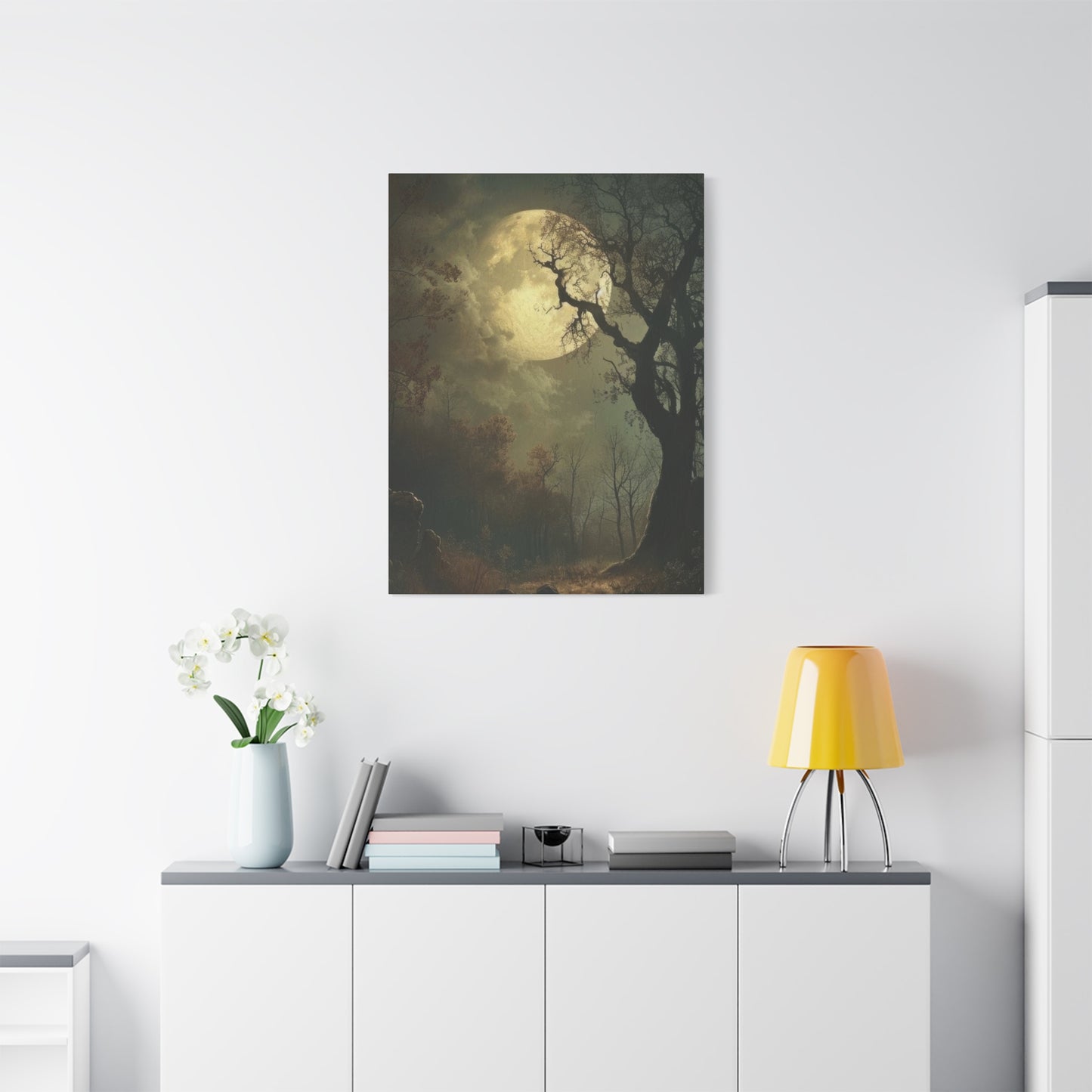 Moon At Night Dark Academia Wall Art & Canvas Prints