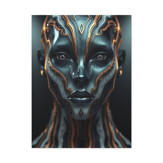 Charcoal, Onyx, and Ivory Art Luxury Canvas Wall Art & Canvas Print