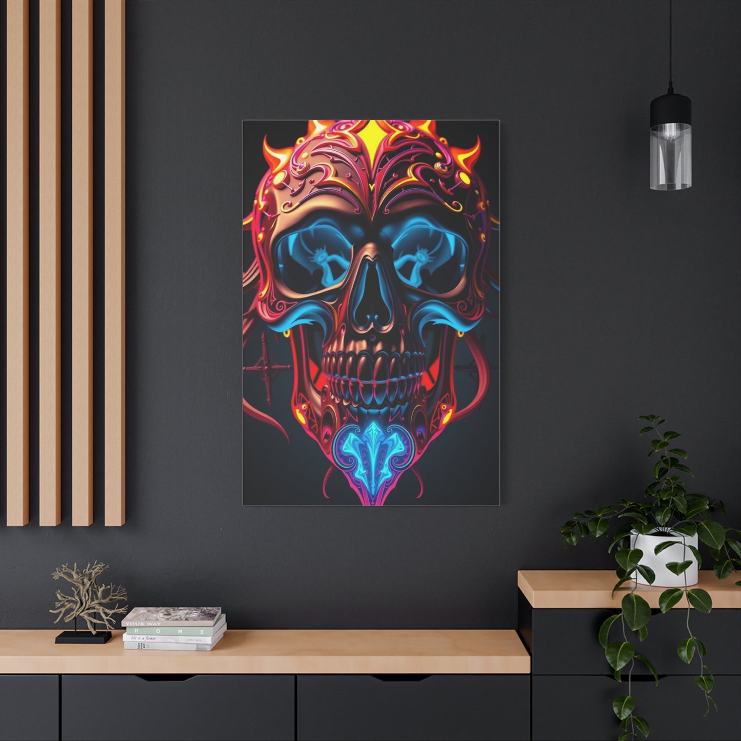 Supreme 3D Trippy Skull Art By Ali Gulec Art Wall Art & Canvas Print
