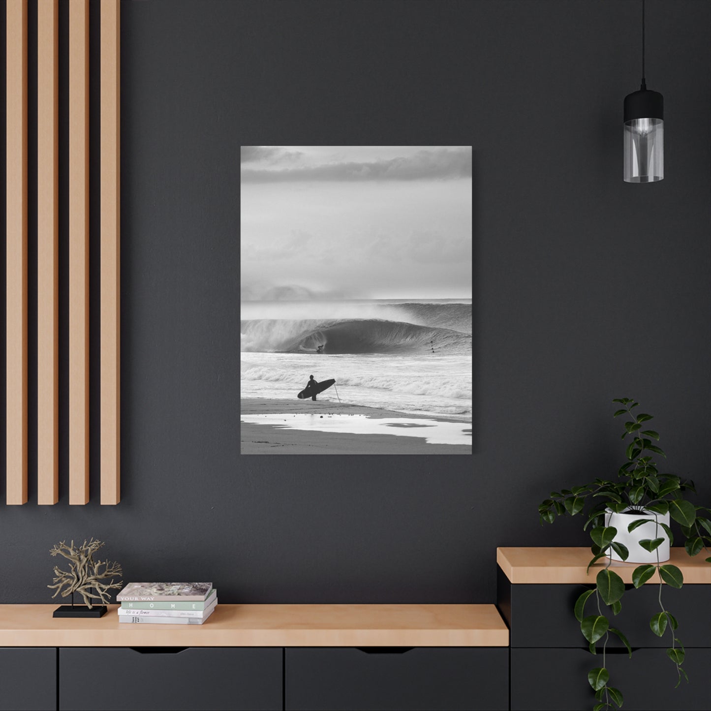 Black & White Surfing Photo Wall Art & Canvas Prints