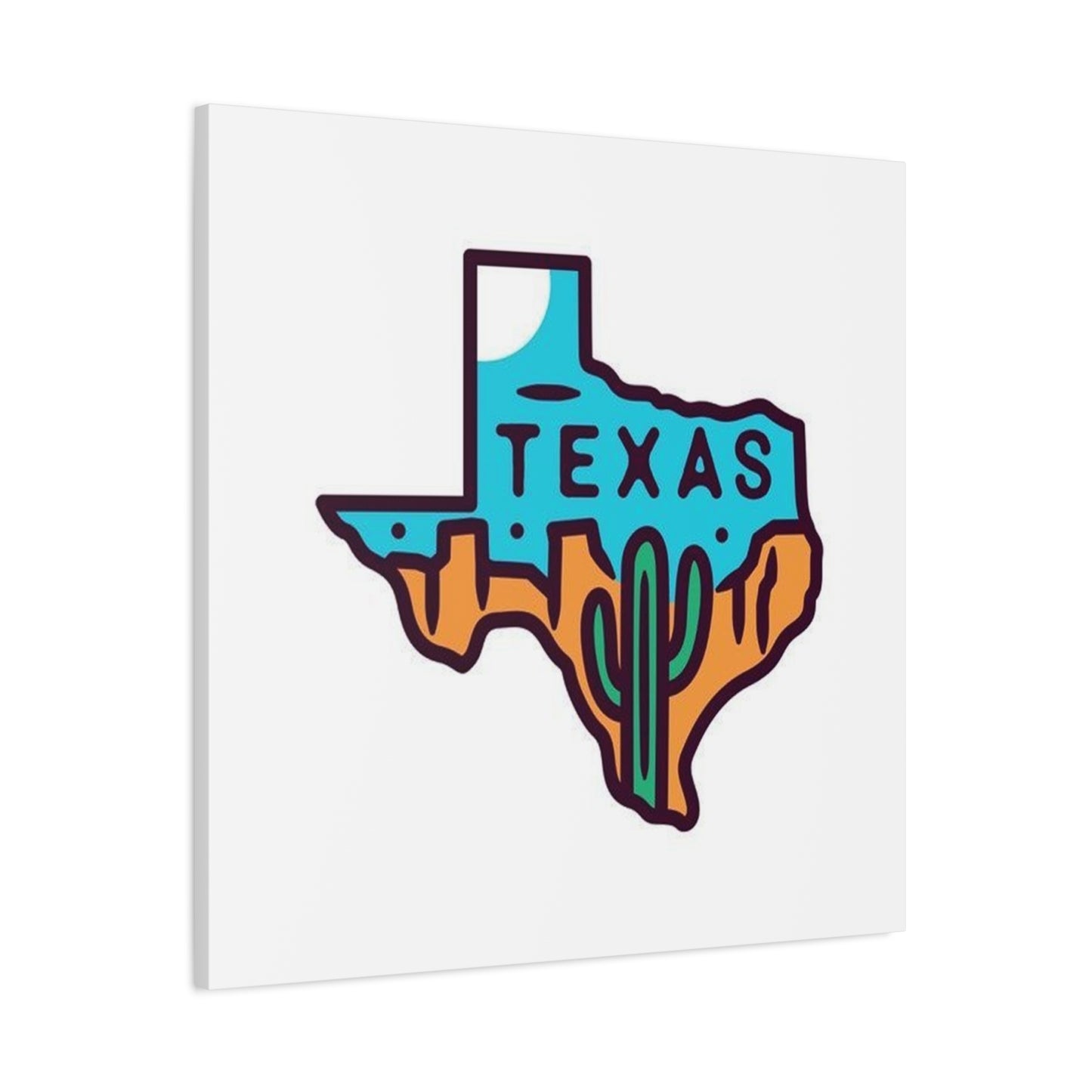 Texas Map Drawing Poster Wall Art & Canvas Prints