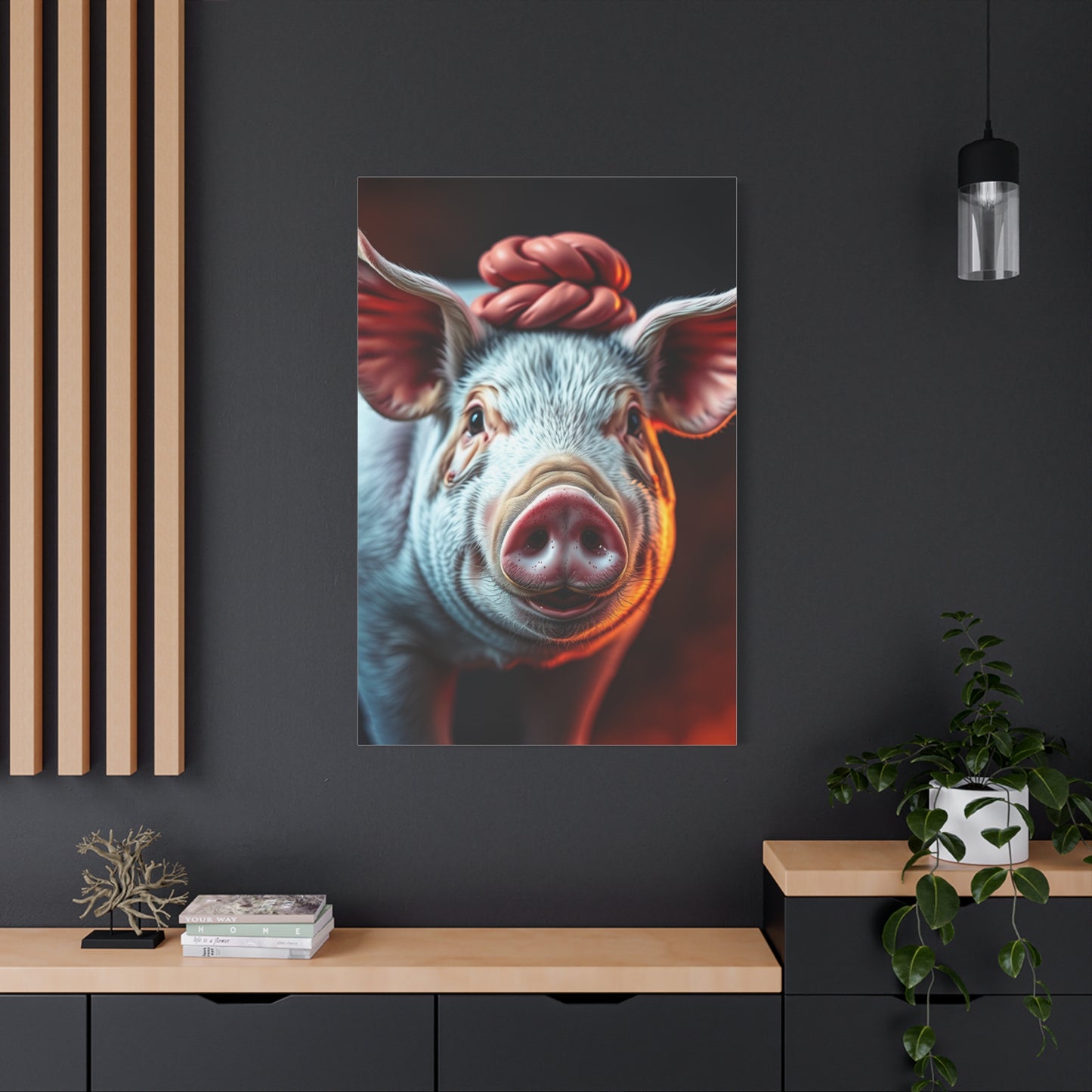Pig Art Canvas Art 7 Wall Art & Canvas Print