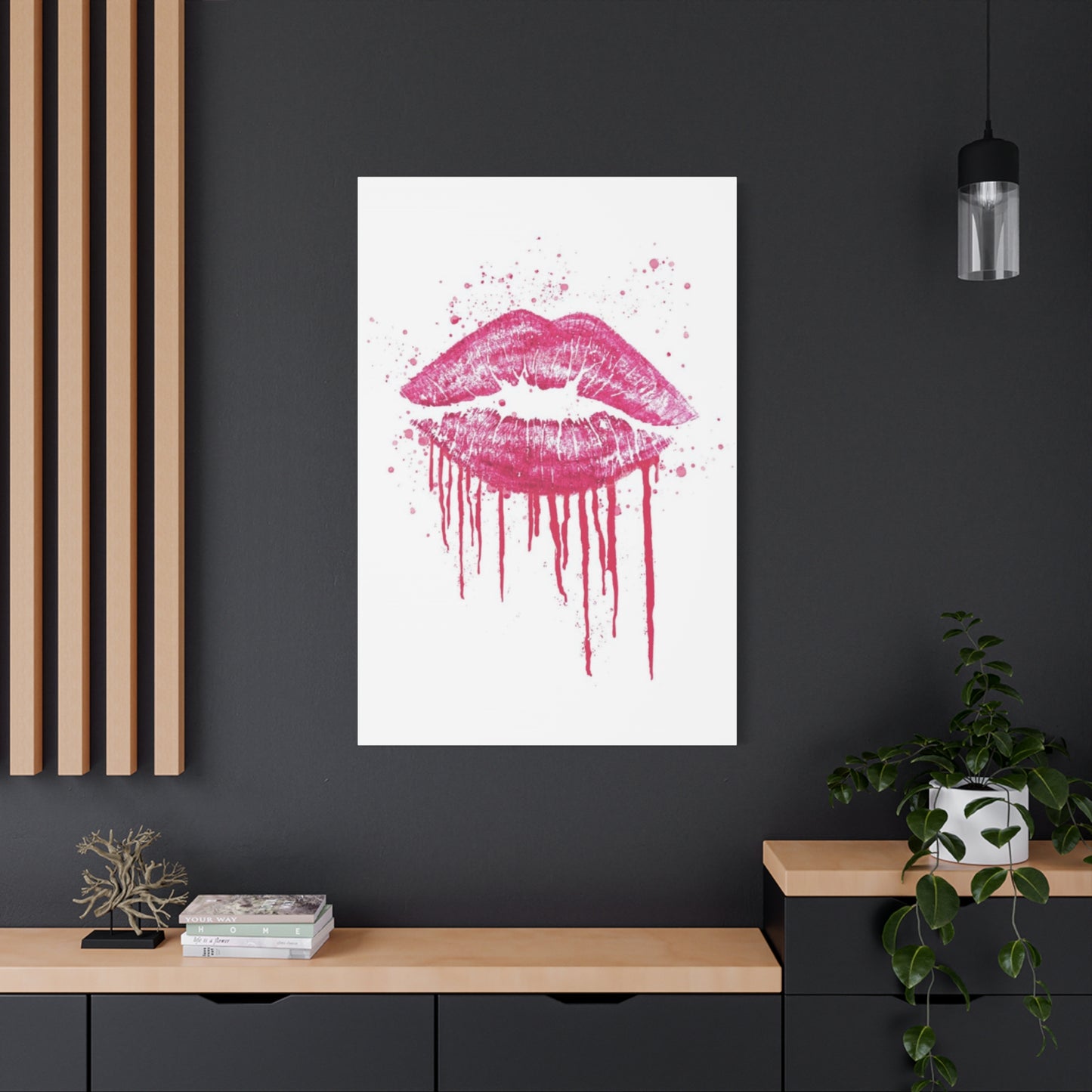 Pink Lips Wall Art & Canvas Prints