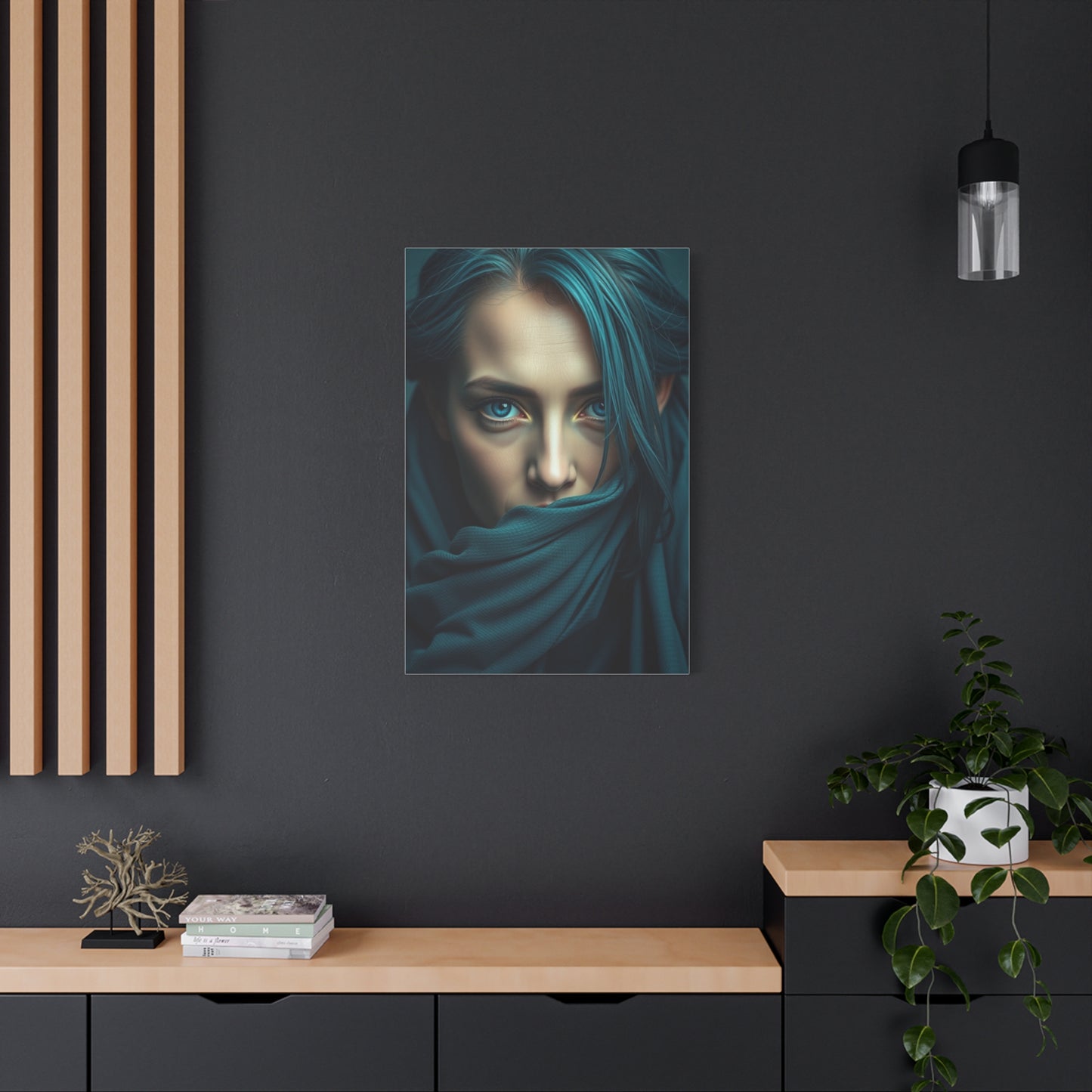 Verdant Sapphire Masterpiece wall art & canvas print