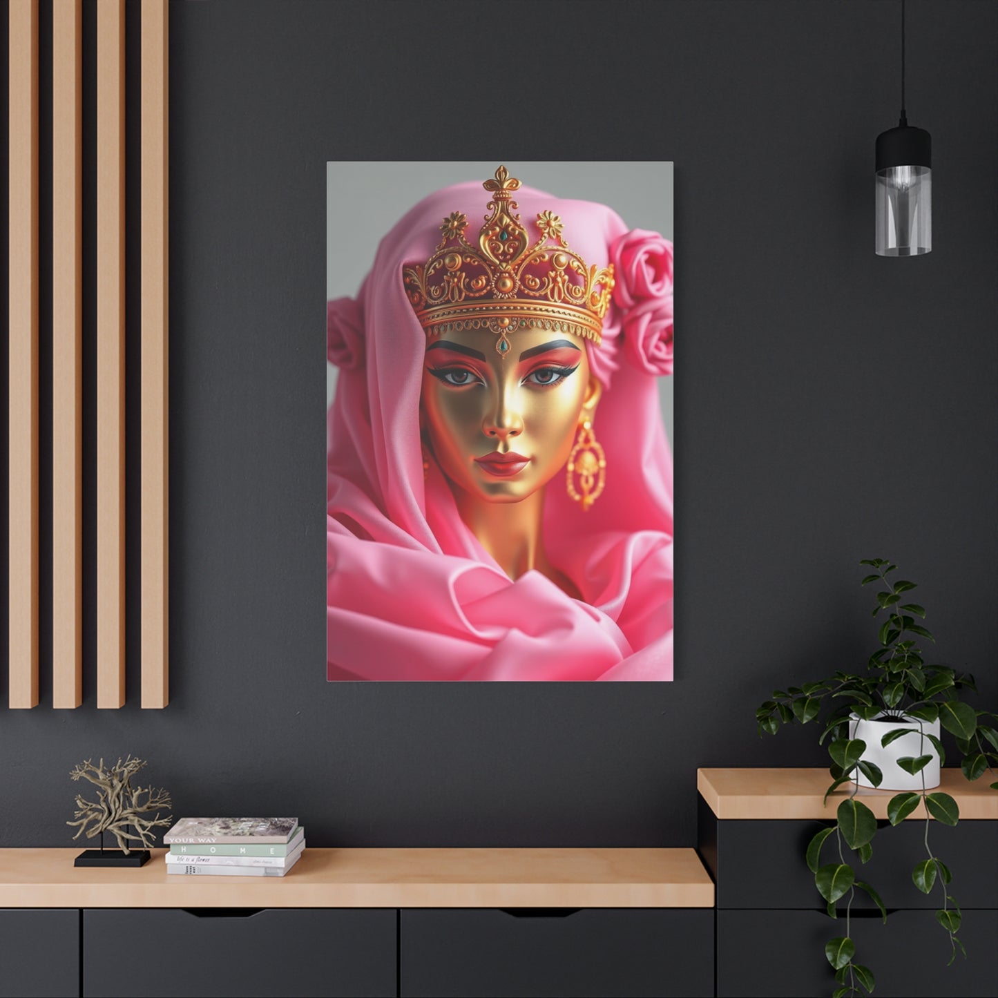 Gold & Pink Art Supreme Canvas Wall Art & Canvas Print
