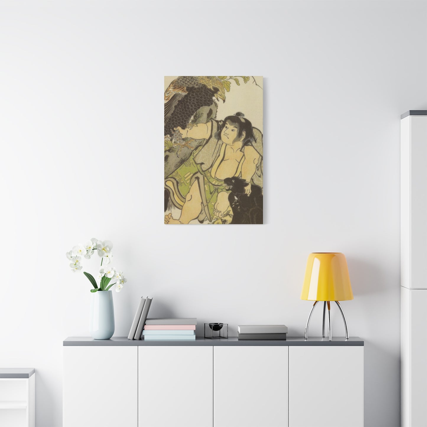 Katsushika Hokusai Kintaro And The Wild Animals Wall Art & Canvas Prints