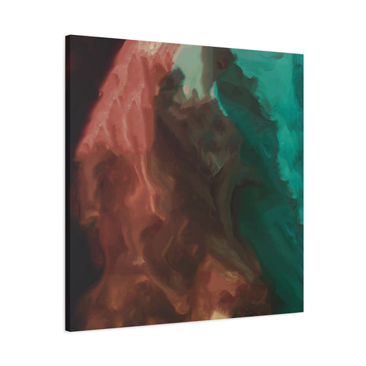 Abstract Teal & Orange Painting Wall Art & Canvas Prints