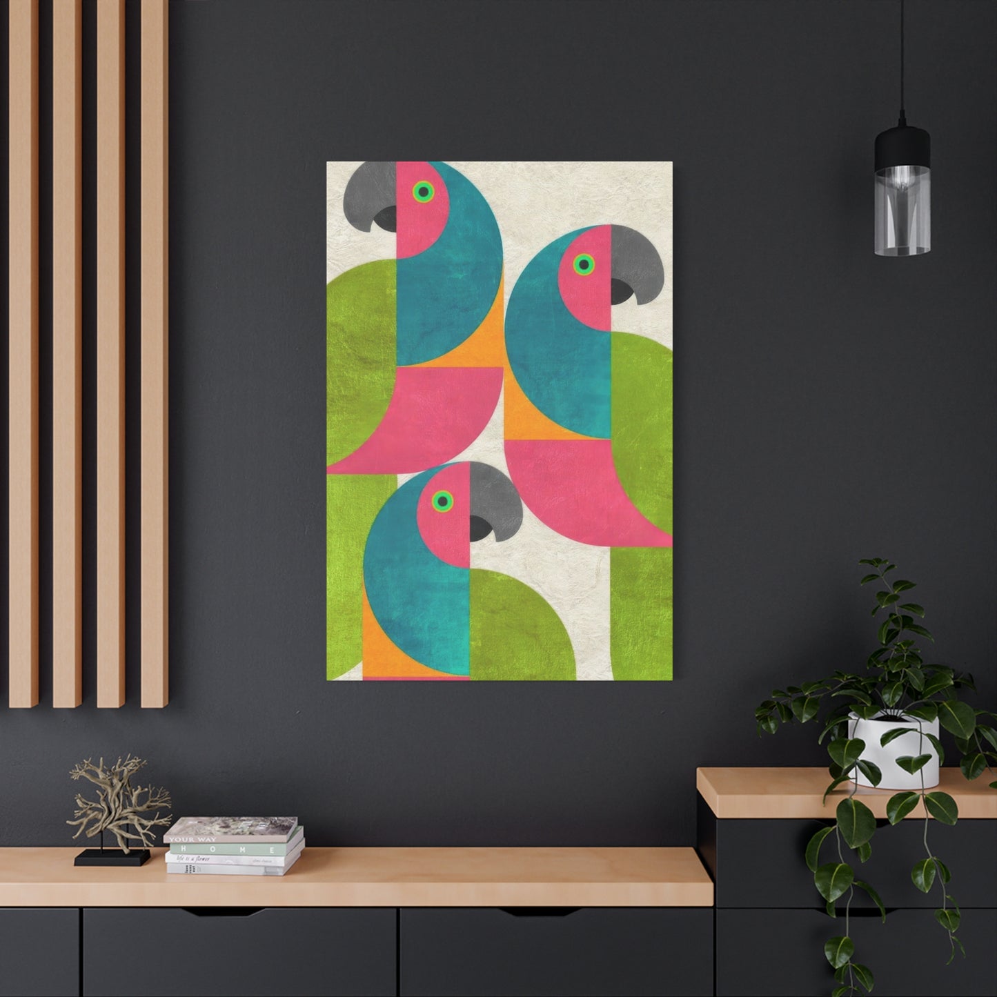 Parrot Abstract Colorful Wall Art & Canvas Prints