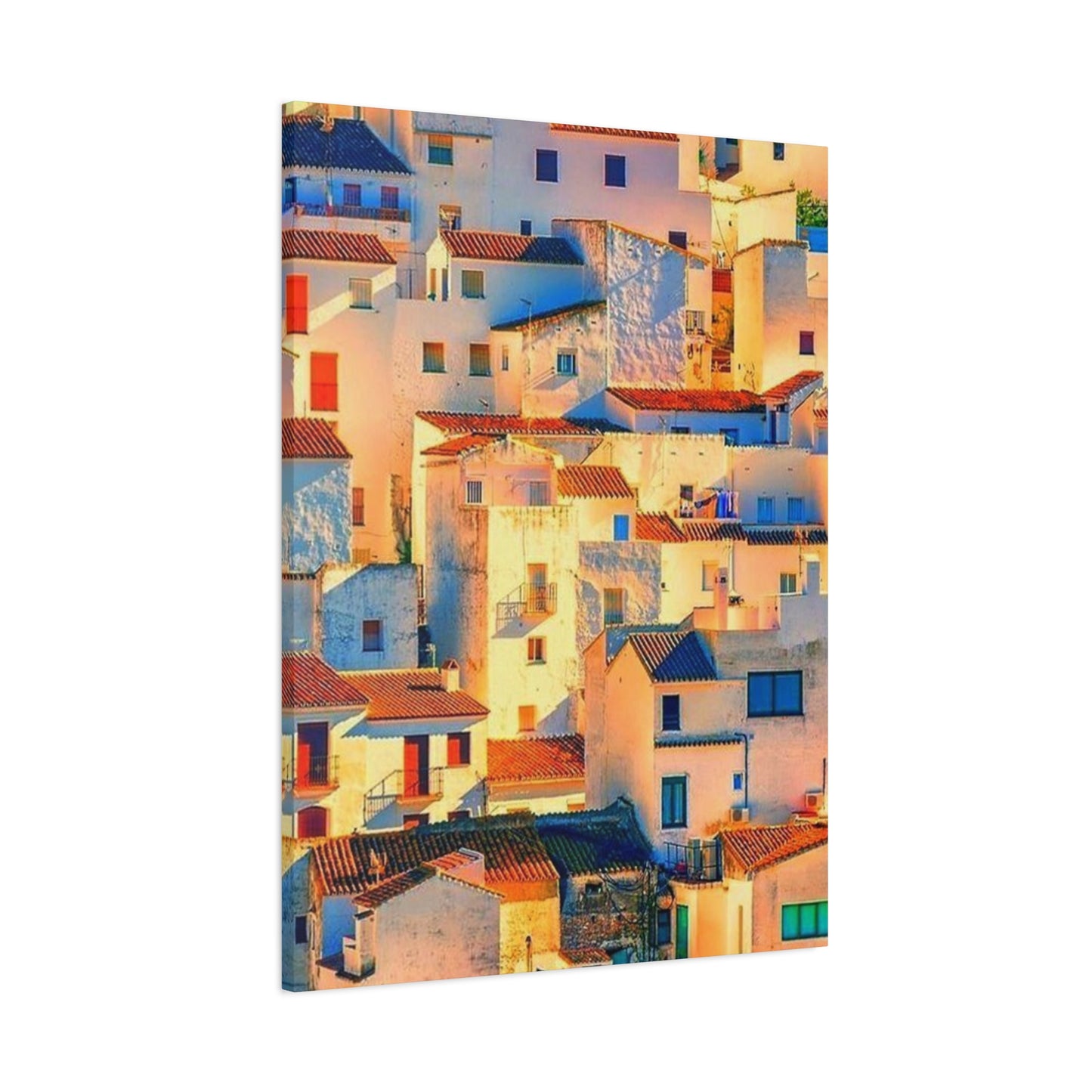 Sunlight On Houses Of Spain Wall Art & Canvas Prints