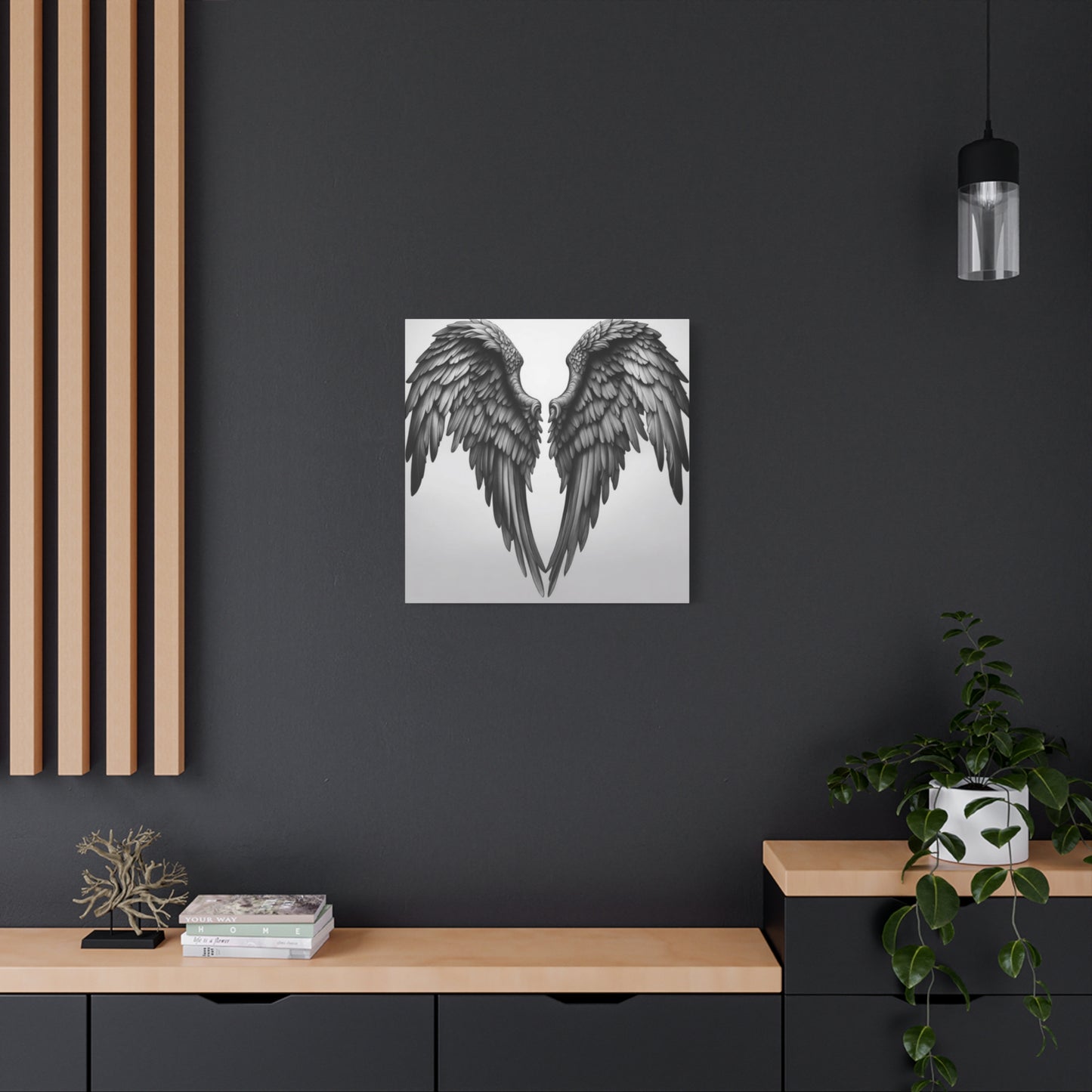 Black Angel Wings Wall Art & Canvas Prints