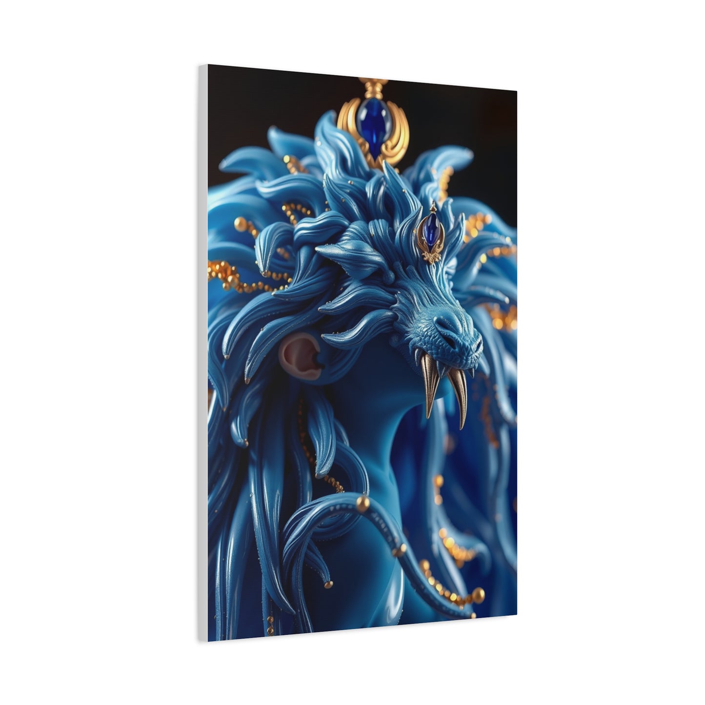 Supreme Blue & Gold Art Collection Wall Art & Canvas Print