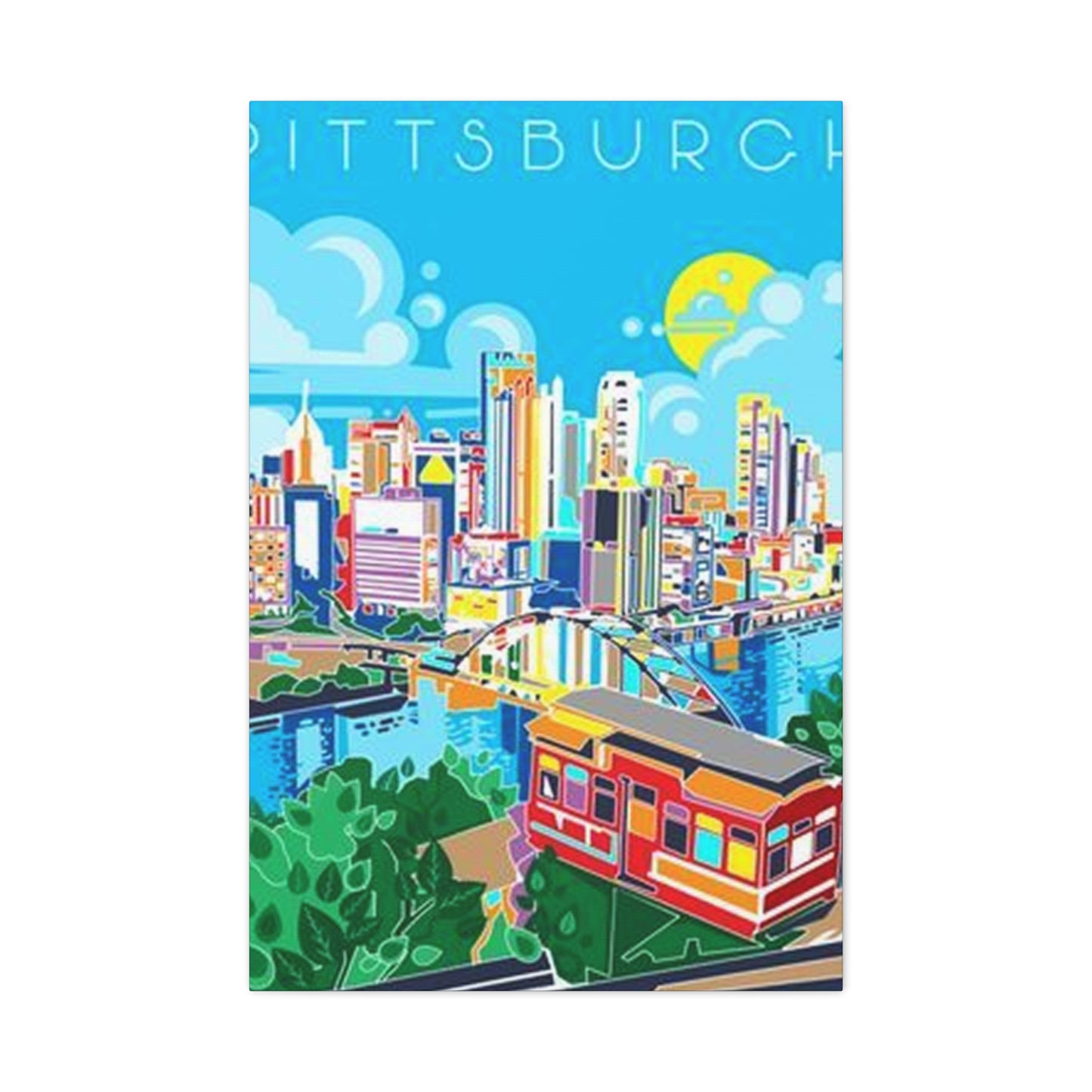 Pittsburgh Graffiti Poster Wall Art & Canvas Prints