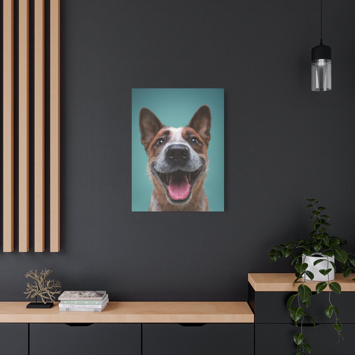 Happy Dog Wall Art & Canvas Prints