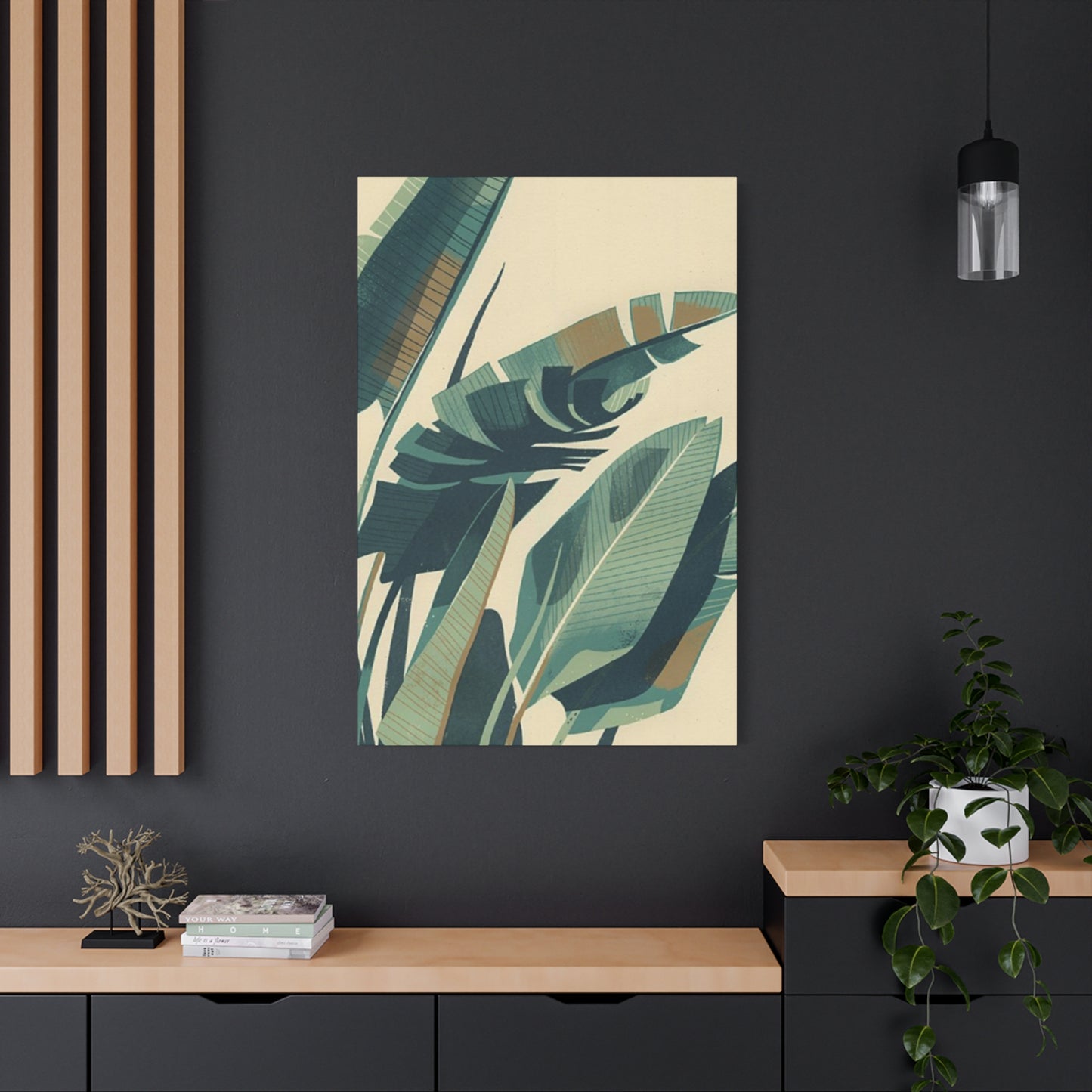 Palm Tree Leaves Abstract Wall Art & Canvas Prints