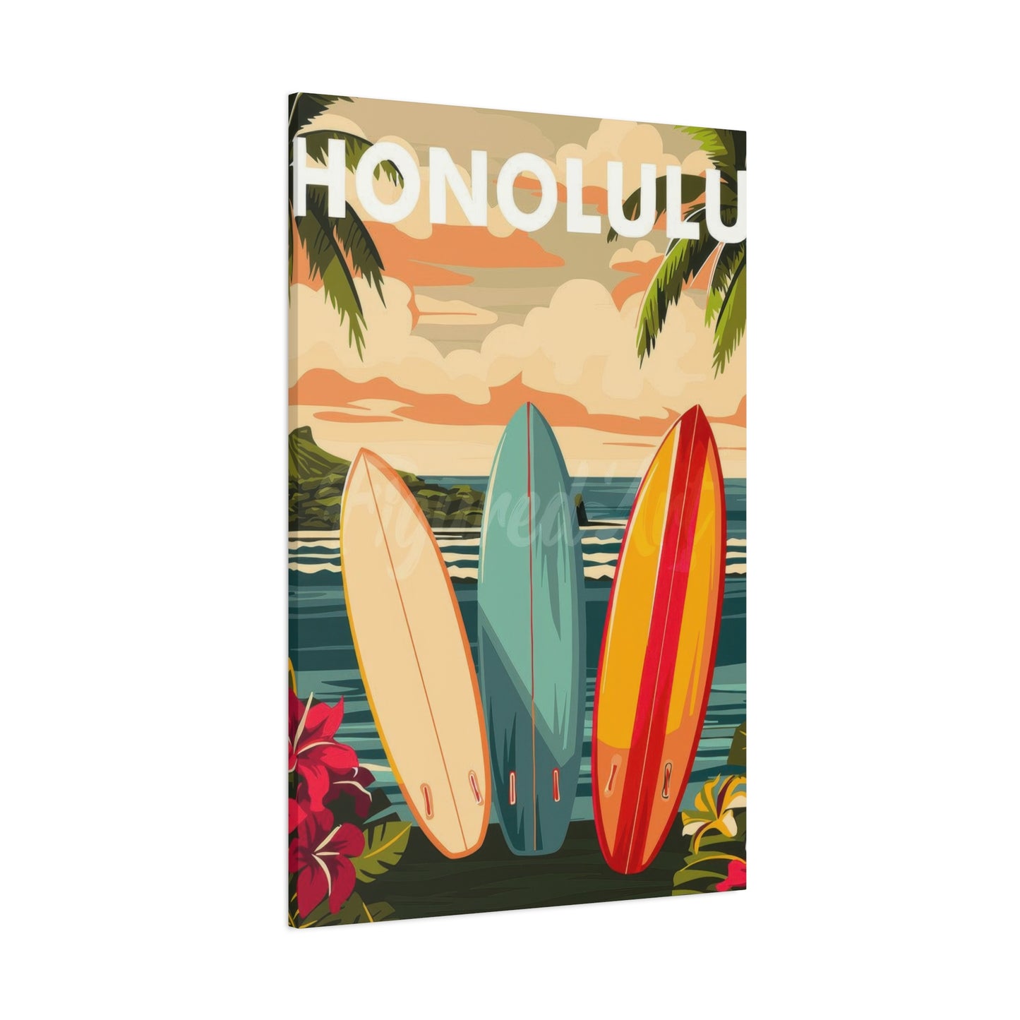 Honolulu Hawaii Wall Art & Canvas Prints