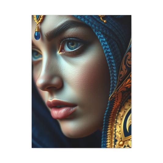 Supreme Art Blue & Gold Collection Wall Art & Canvas Print