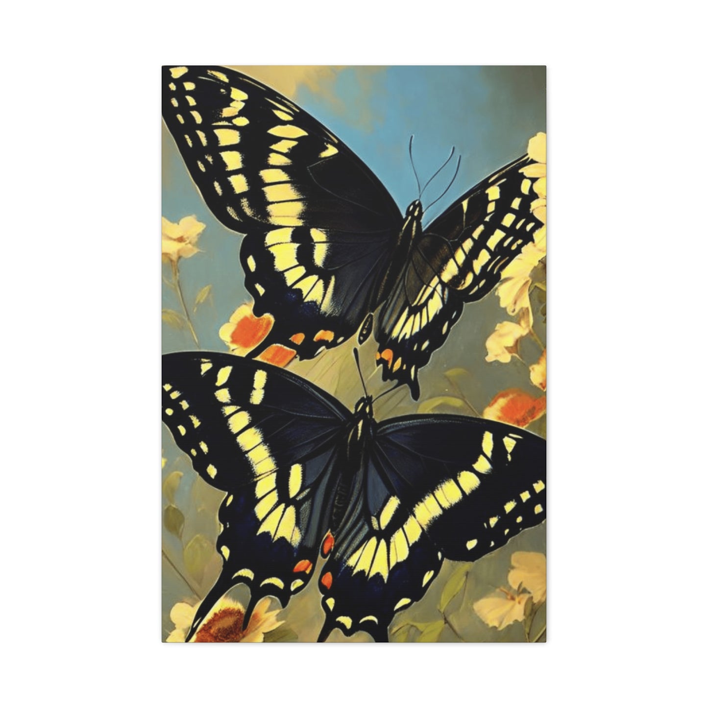 Butterfly with Black and Yellow Wings Wall Art & Canvas Prints