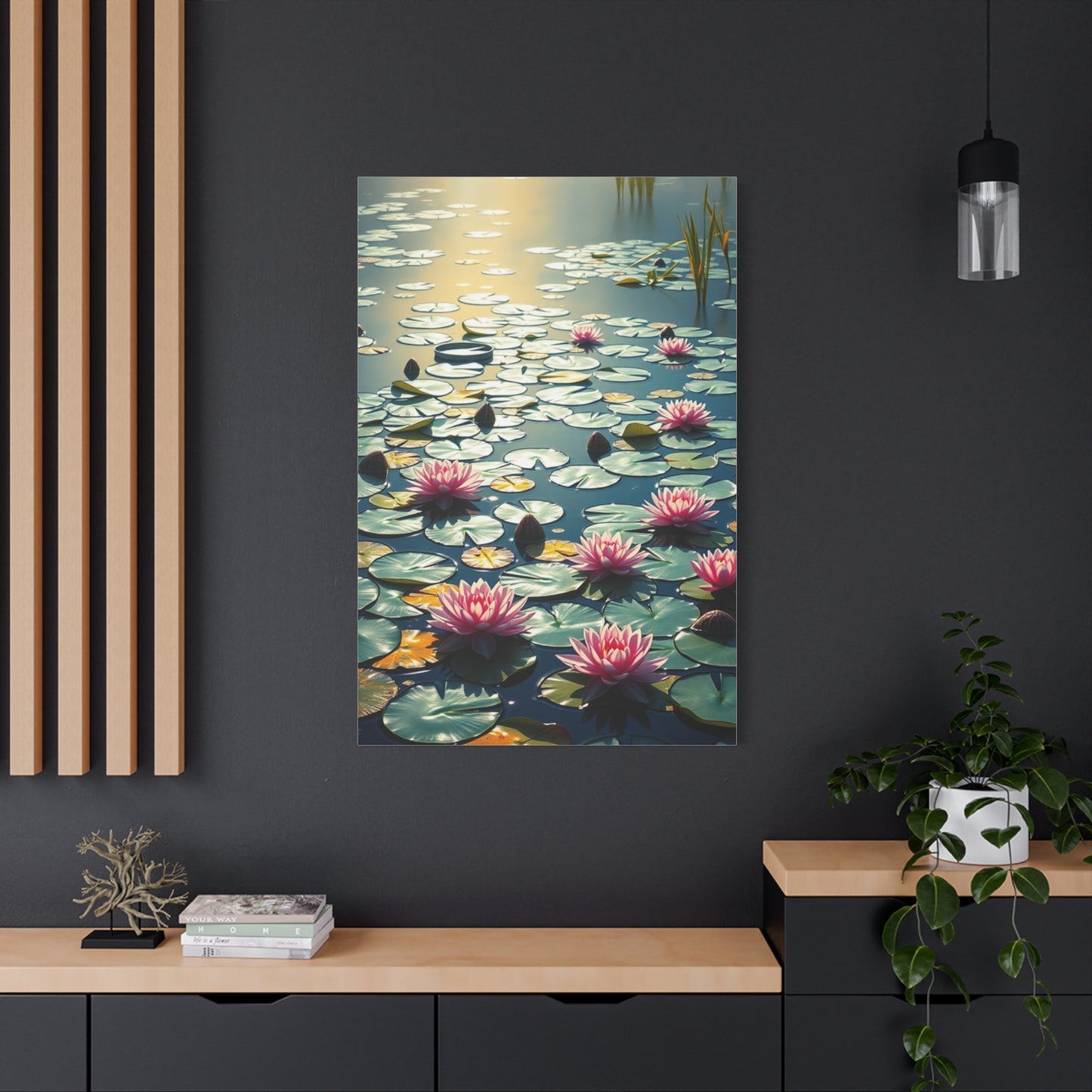 Claude Monet Water Lilies Art Refined Canvas Wall Art & Canvas Print