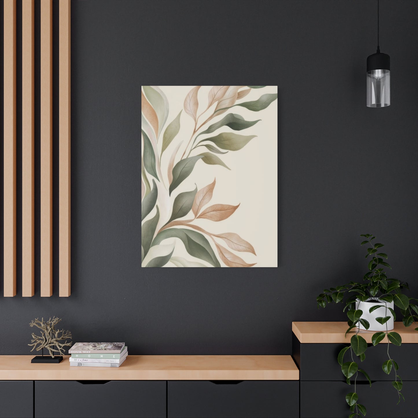 Plant Green Brown Earth Tones Wall Art & Canvas Prints